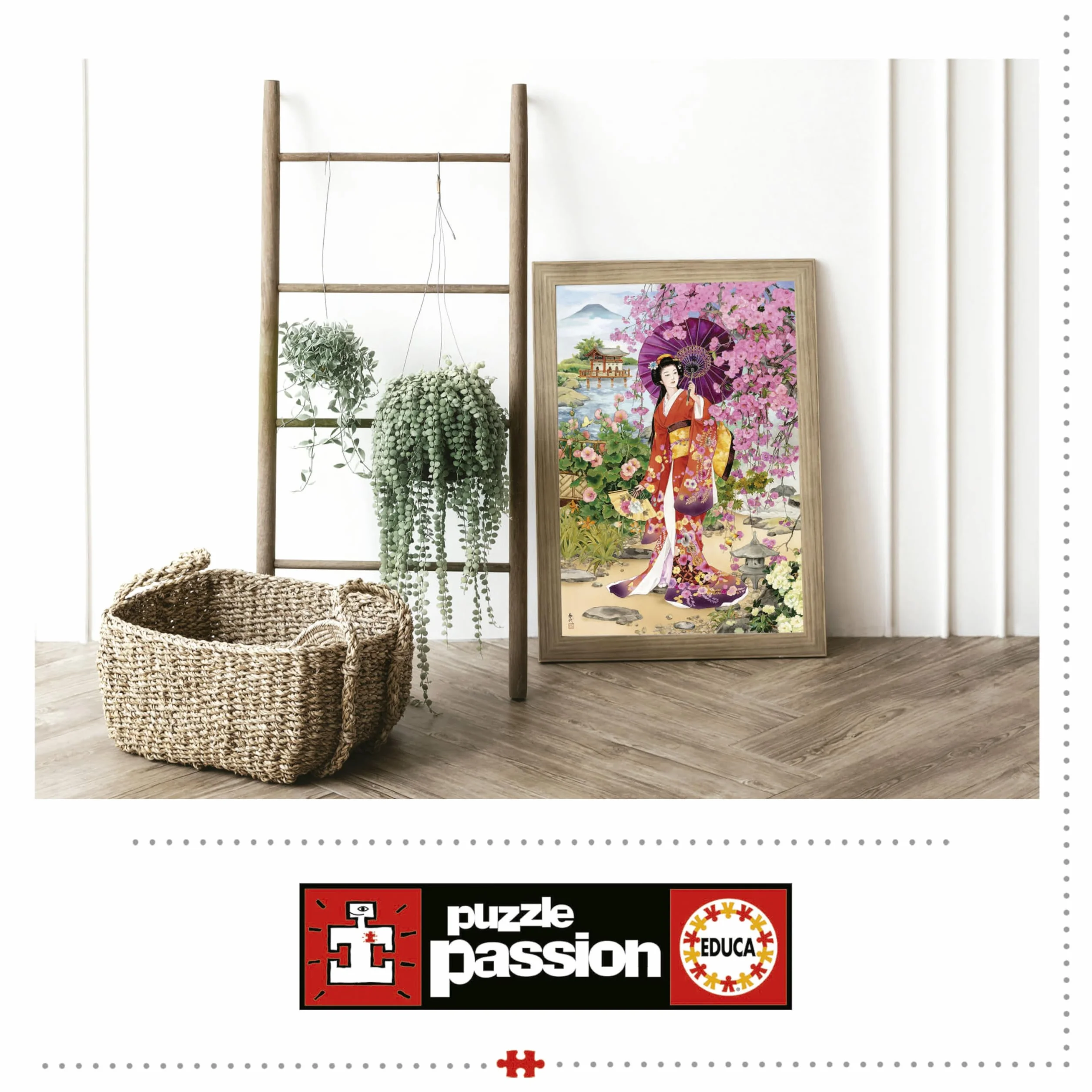 Educa - Teien, Haruyo Morita | Puzzle 1000 elementów dla dorosłych Wymiary: 48 x 68 cm w zestawie puzzle z ogonem fix. Od 14 lat (19917)