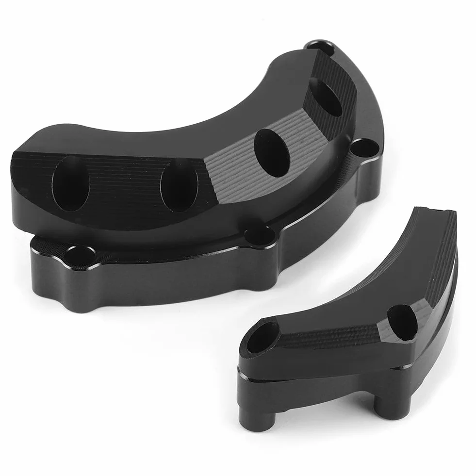 Płyty mocujące-Duokon osłona silnika motocykla Saver zderzak, rama ze stopu aluminium osłona suwaka dla MT-09 FJ-09 XSR900 (czarny)