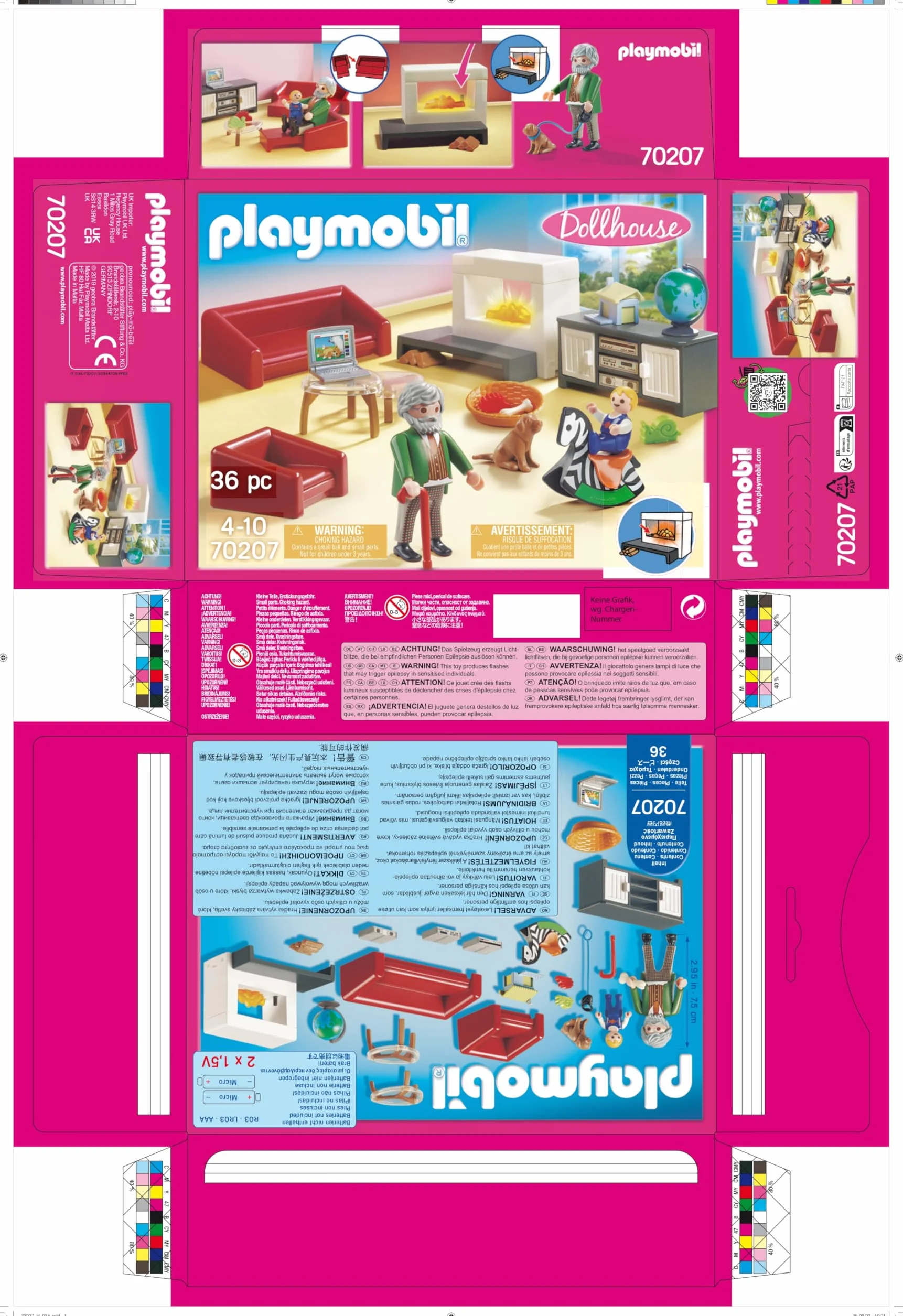 PLAYMOBIL Dollhouse 70207 Przytulny salon, od 4 lat