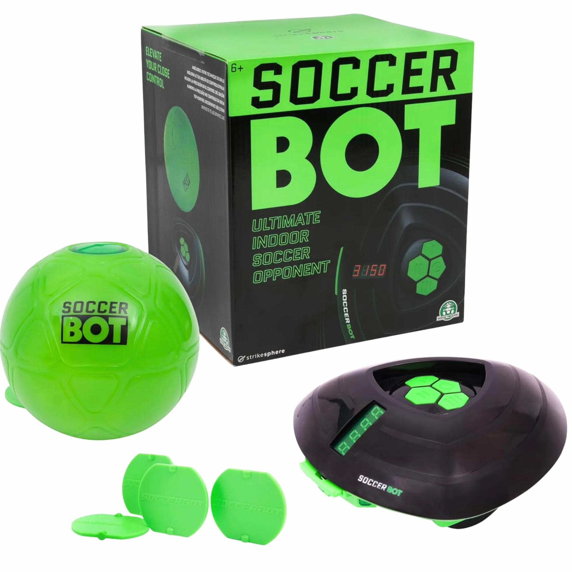 Soccer Bot Smart Ball, trener piłki nożnej w pomieszczeniach, solo lub dla wielu graczy, dla dzieci od 6 lat, MR100