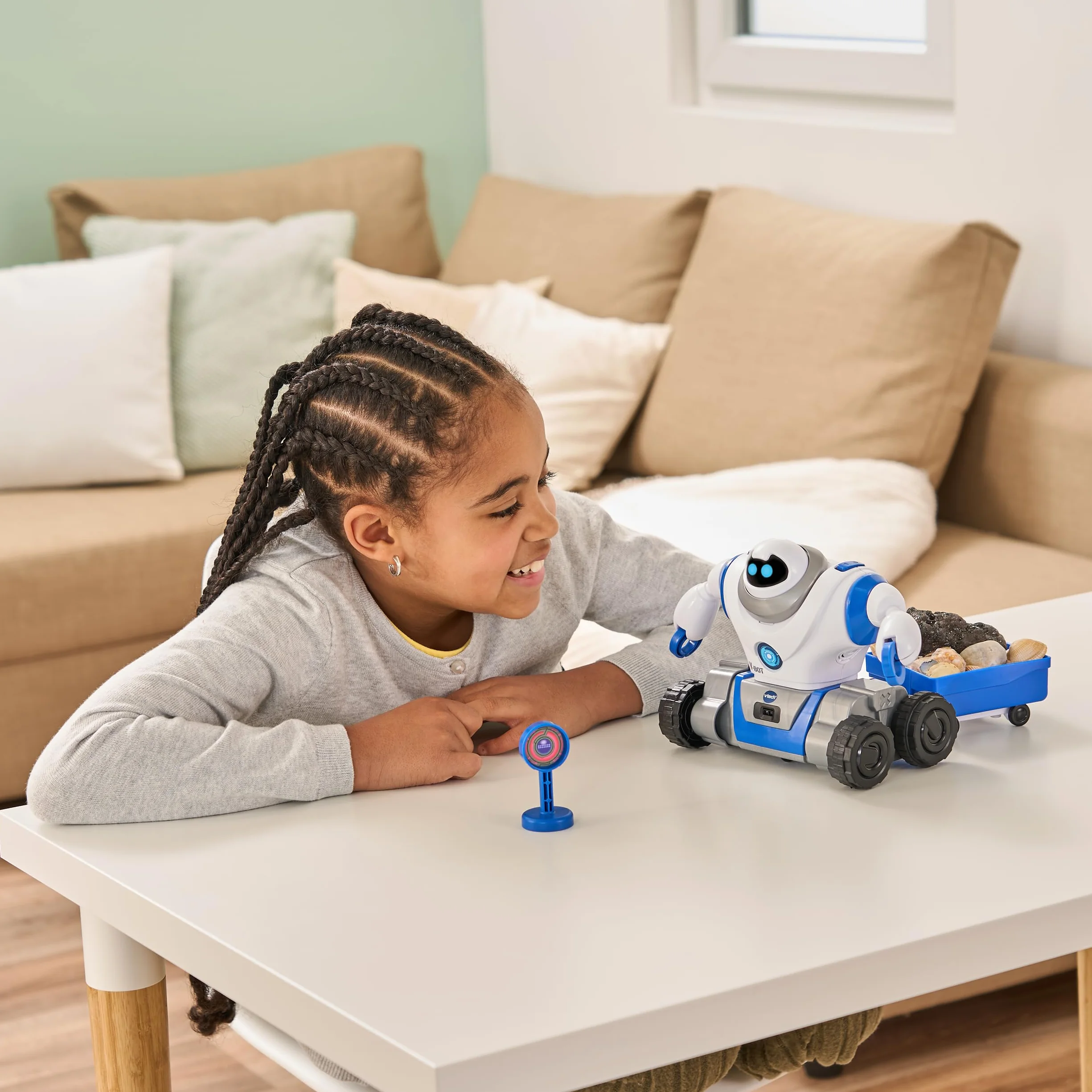 VTech V-Bot – robot 5 w 1 z silnikami i ekscytującymi misjami – dla dzieci w wieku 5-12 lat