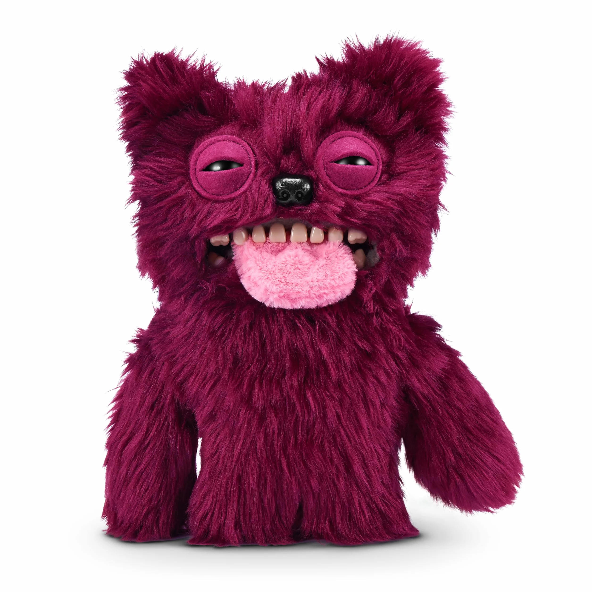 Fuggler Hairy Fuggs 2 szt. 23 cm seria 1 od ZURU (Sir Belch - włochaty język - czerwony i kałamarnica - irokez), zabawny brzydki potwór pluszowa zabawka