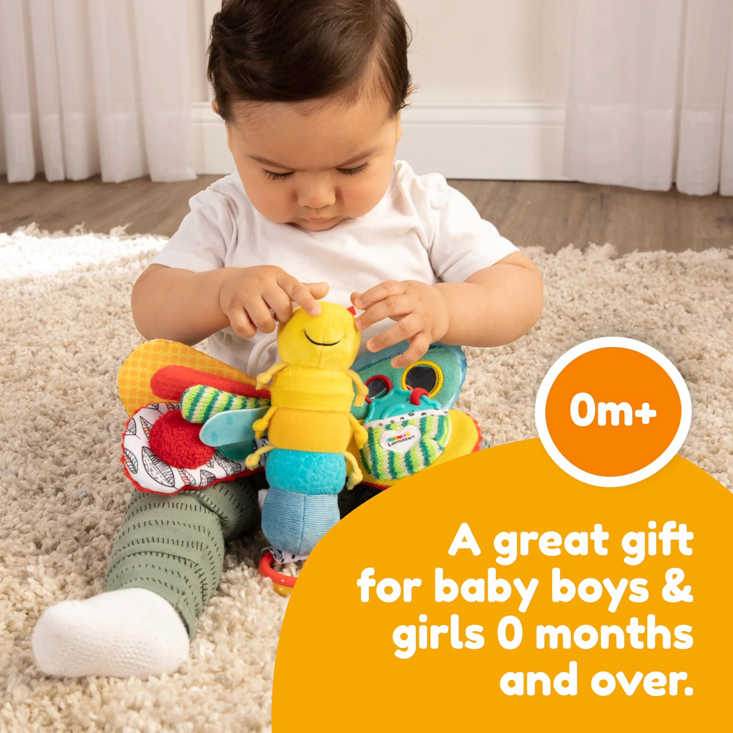 Lamaze L27024A Zabawka Sensoryczna, Wielokolorowy, 0-6 mies.