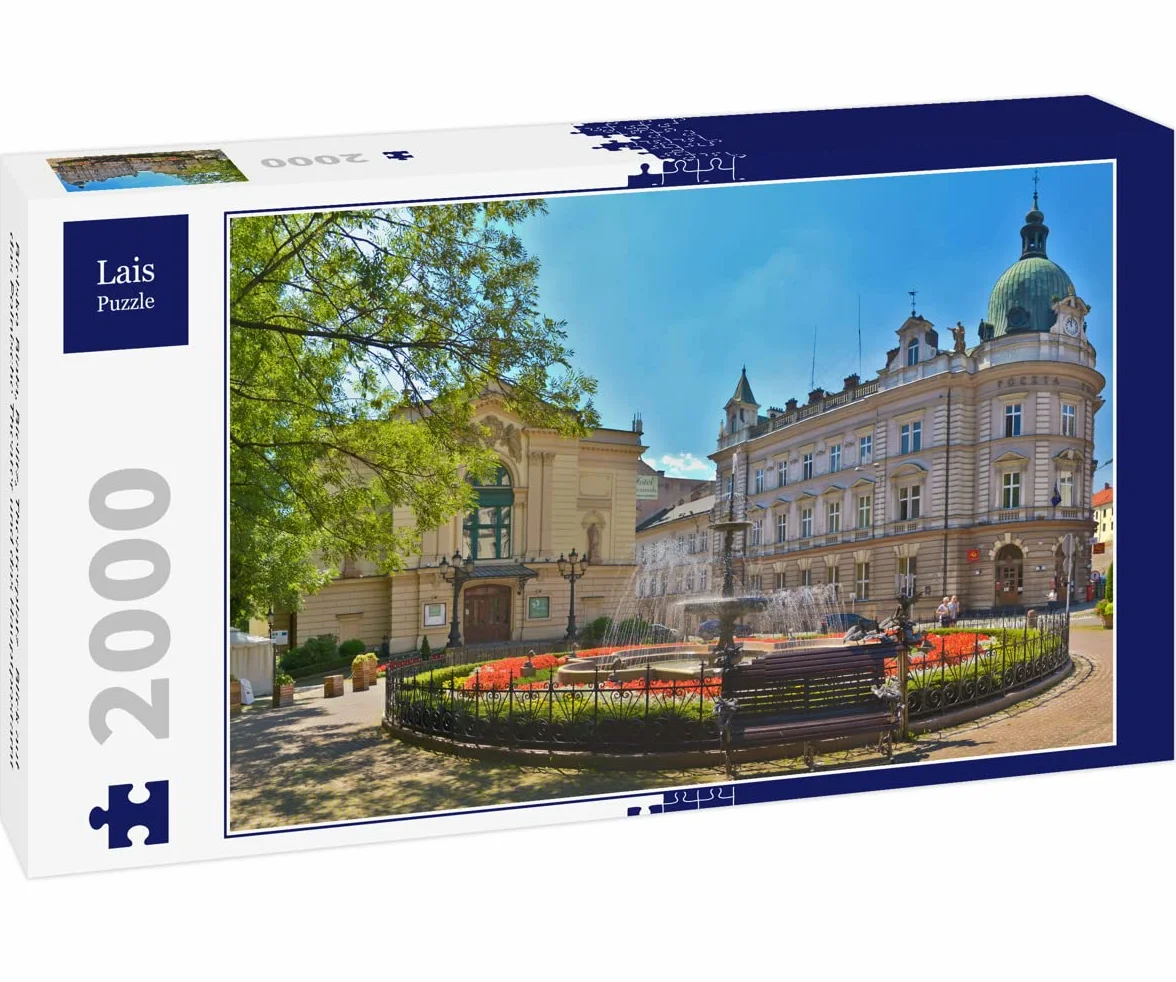 Lais Puzzle Bielsko-Biała, Bielice, Plac Teatralny - widok na Teatr Polski i Pocztę Główną. 2000 Części