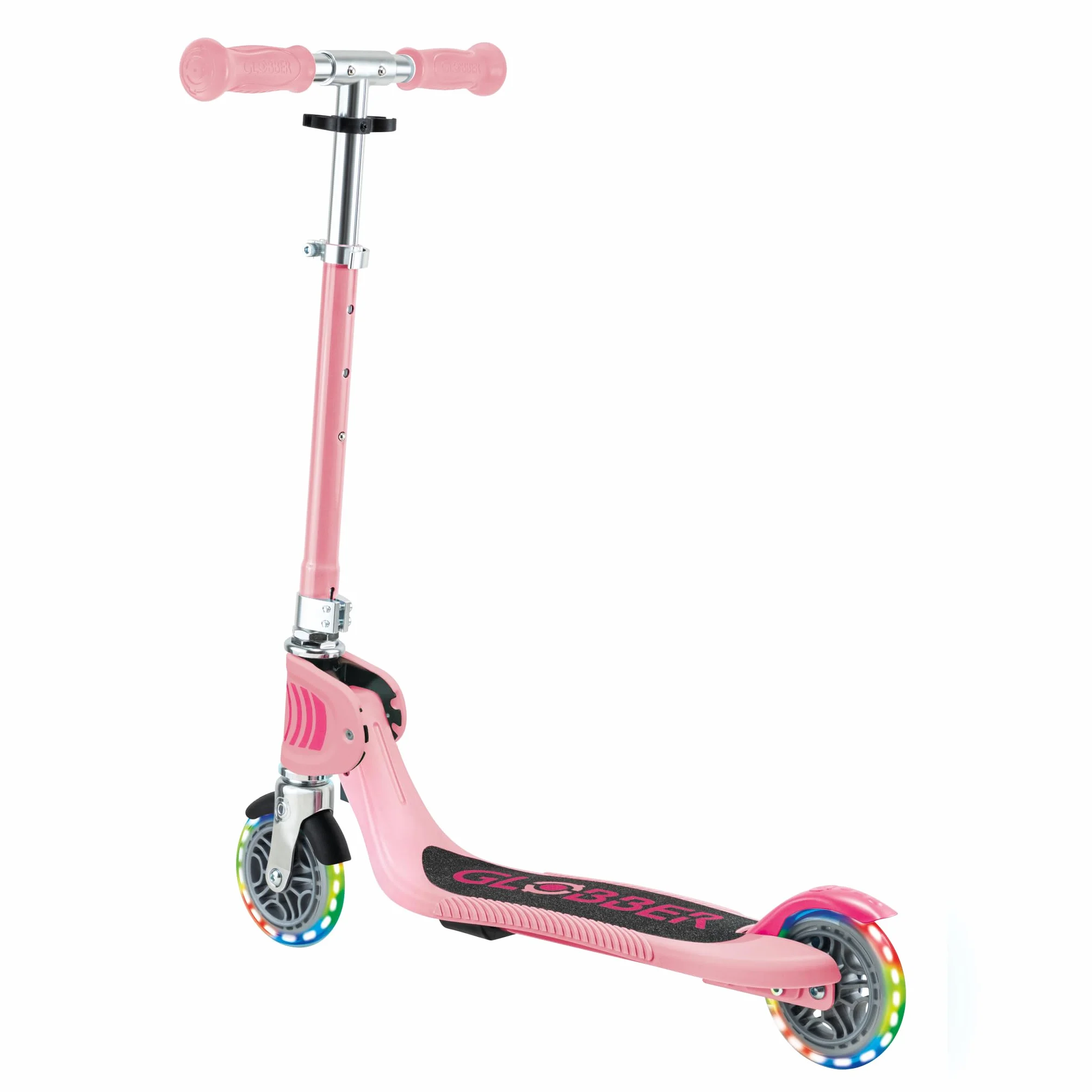 Globber Flow FOLDABLE Junior LIGHTS składana hulajnoga na 2 koła, z regulowaną kierownicą i świecącymi kołami, dla dzieci od 3 lat
