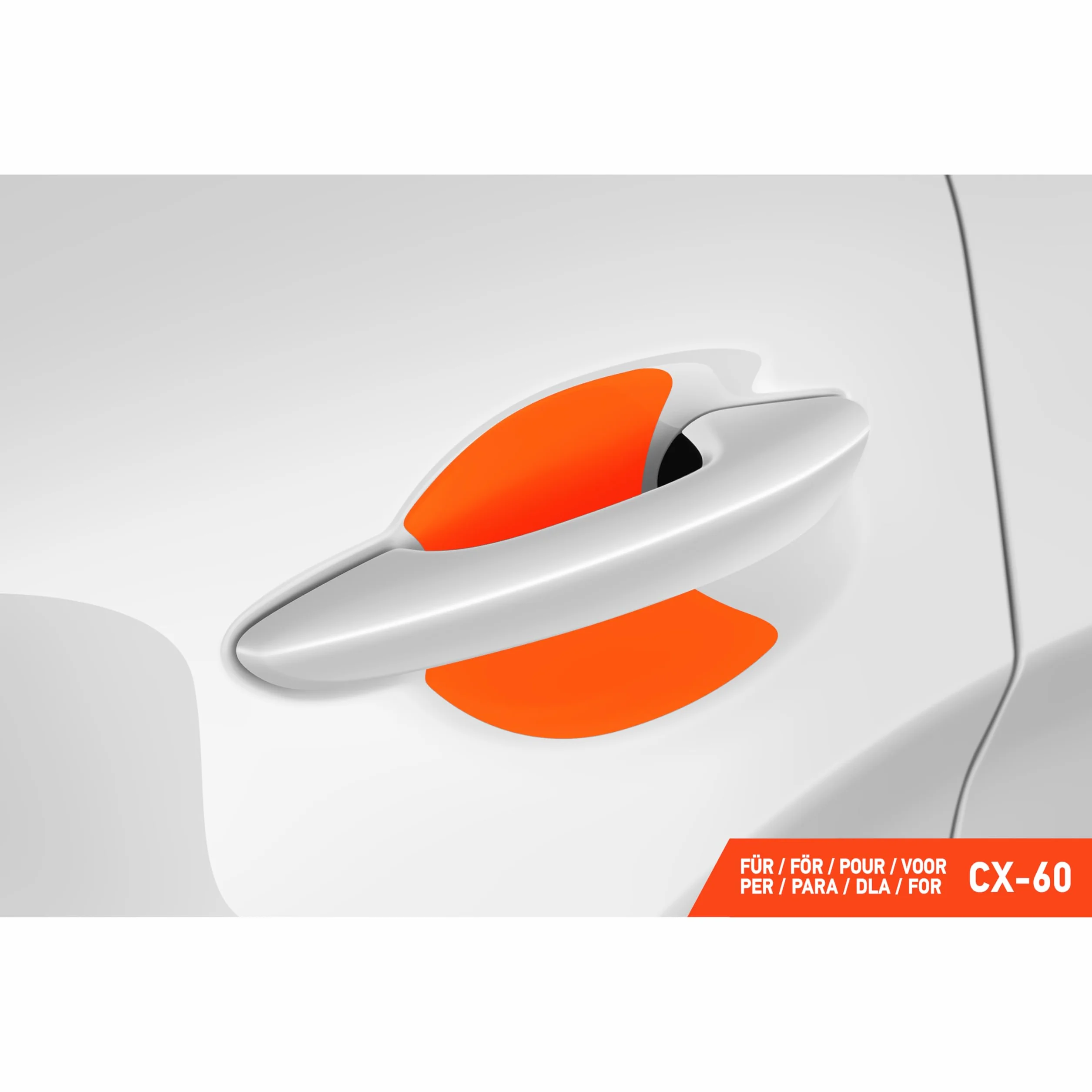 Luxshield folia ochronna na klamki kompatybilny z Mazda CX-60 I 2022-2026 - ochrona przed zarysowaniami, folia ochronna na lakier – przezroczysta błyszcząca