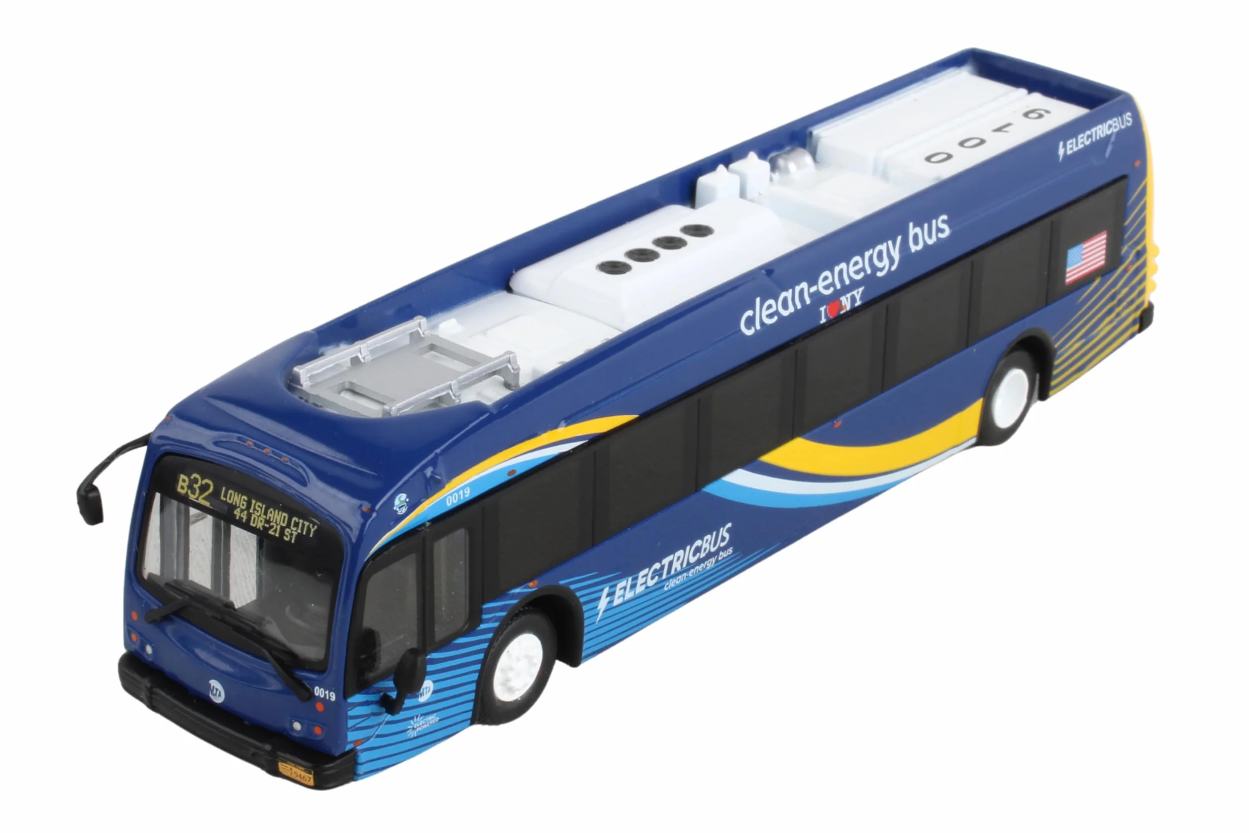 Daron Autobus elektryczny, niebieski