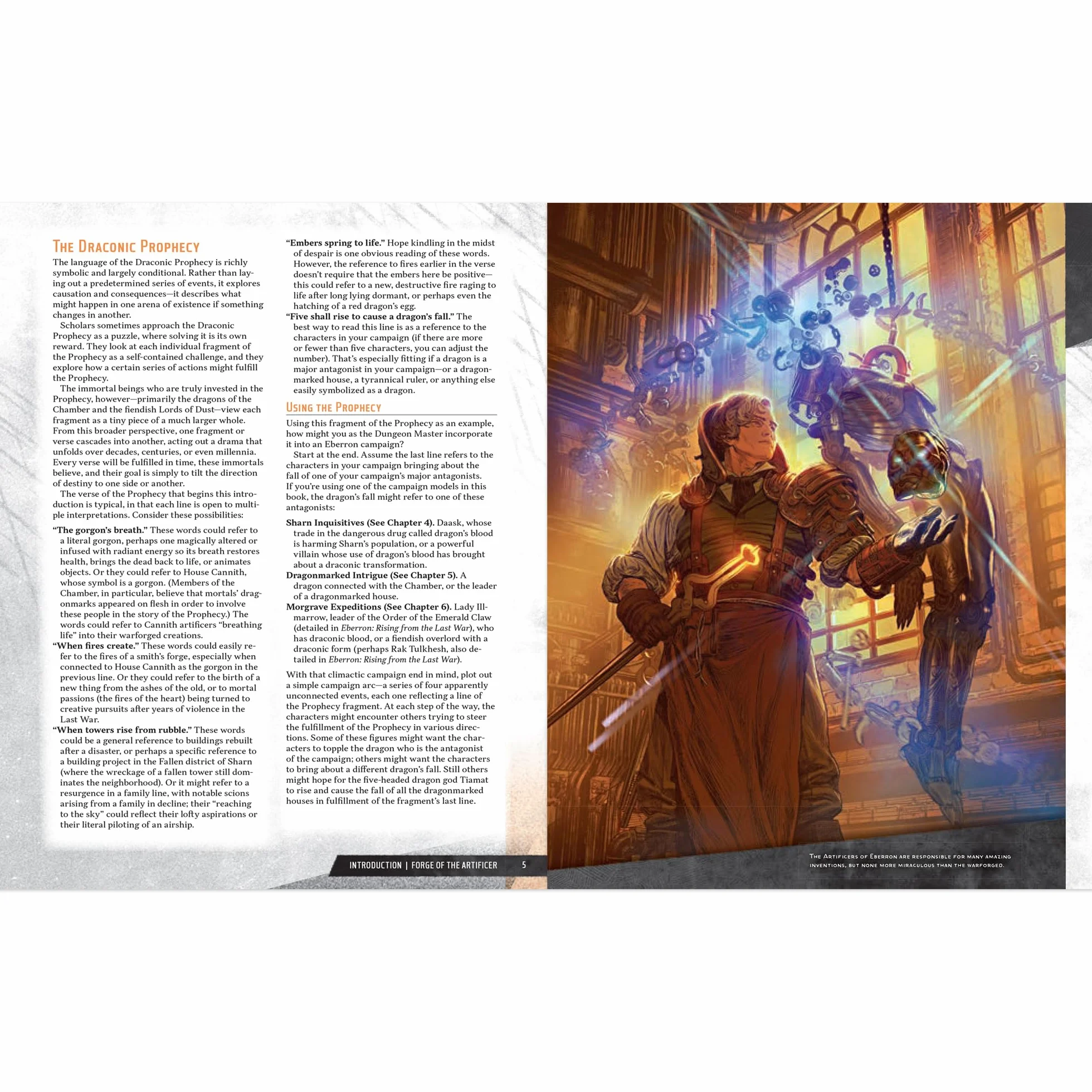 Dungeons & Dragons Eberron: Forge of the Artificer (podręcznik z rozszerzeniem zasad w systemie D&D)