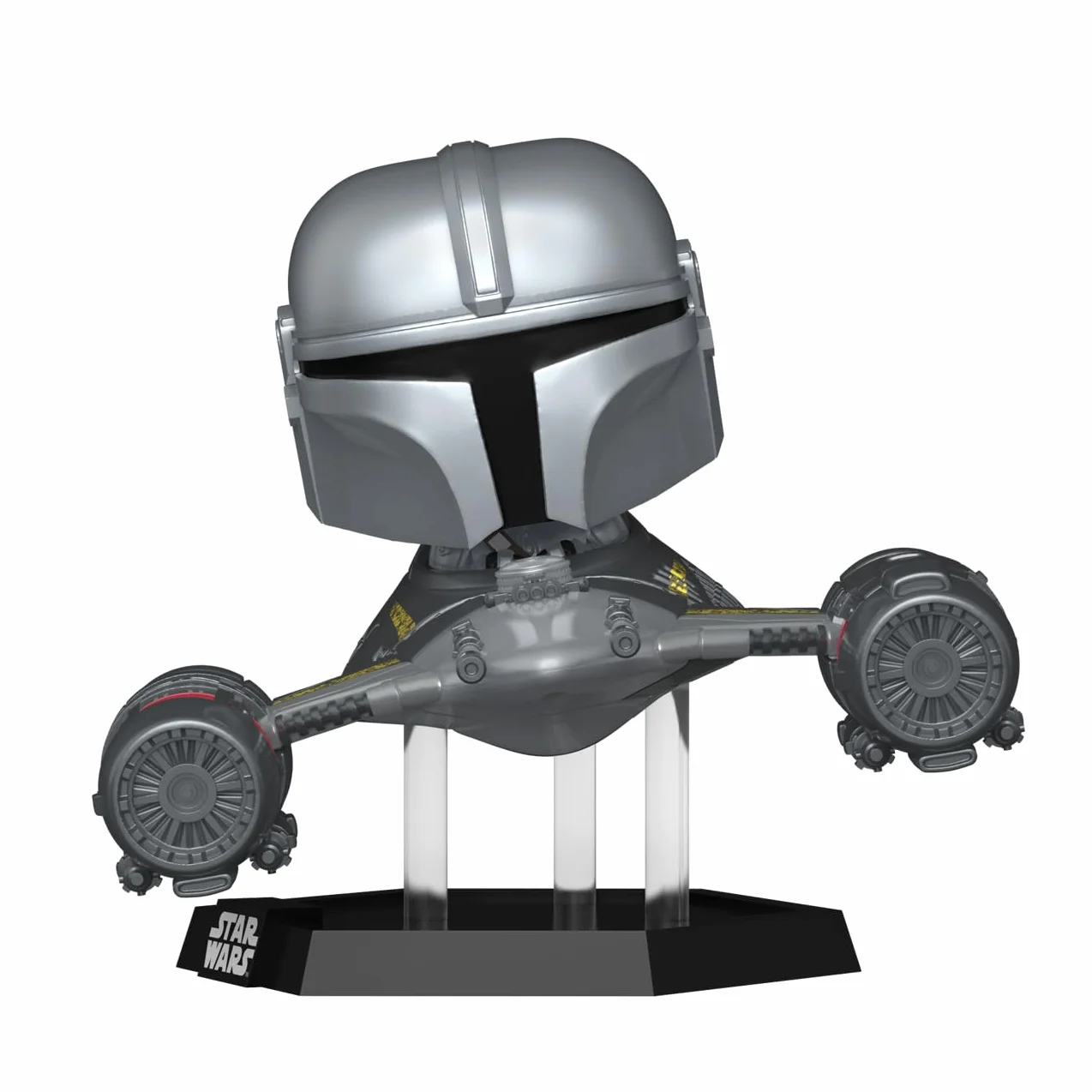 Funko POP! Ride Super Deluxe: MND S9- the Mandalorian & N-1 Starfighter - Star Wars: the Mandalorian - Kolekcjonerska figurka winylowa - Pomysł na prezent - Oficjalny towar