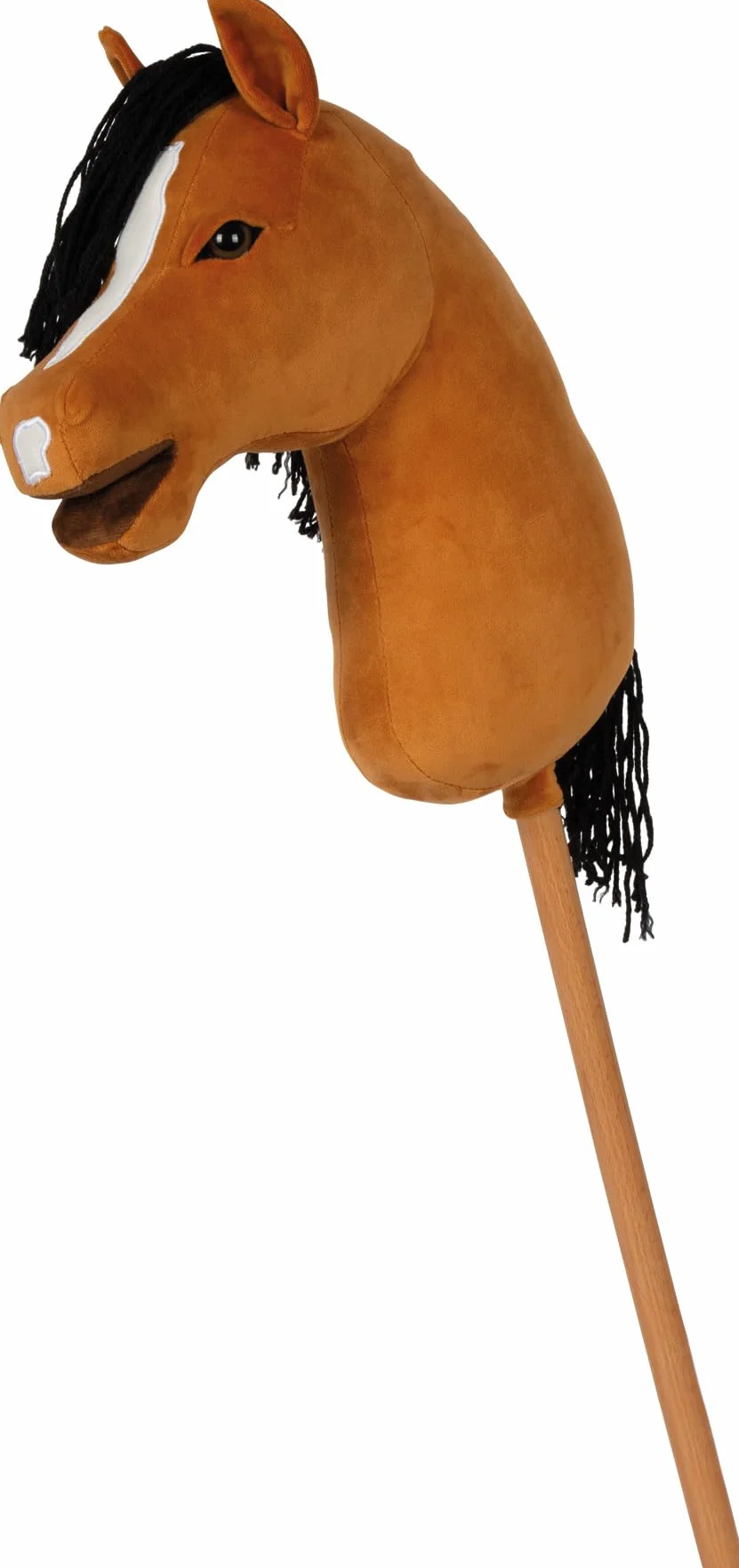 small foot Hobby Horse brązowy 'Melodie', zdejmowany kij i grzywa, w zestawie kantar, uzda i smycz, dla dzieci w wieku od 3 lat, 12715