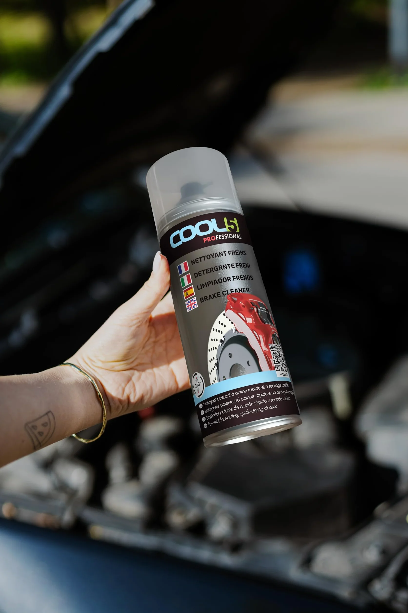 Brake Cleaner - Środek do czyszczenia hamulców w sprayu, czyści i odtłuszcza hamulce 600 ml