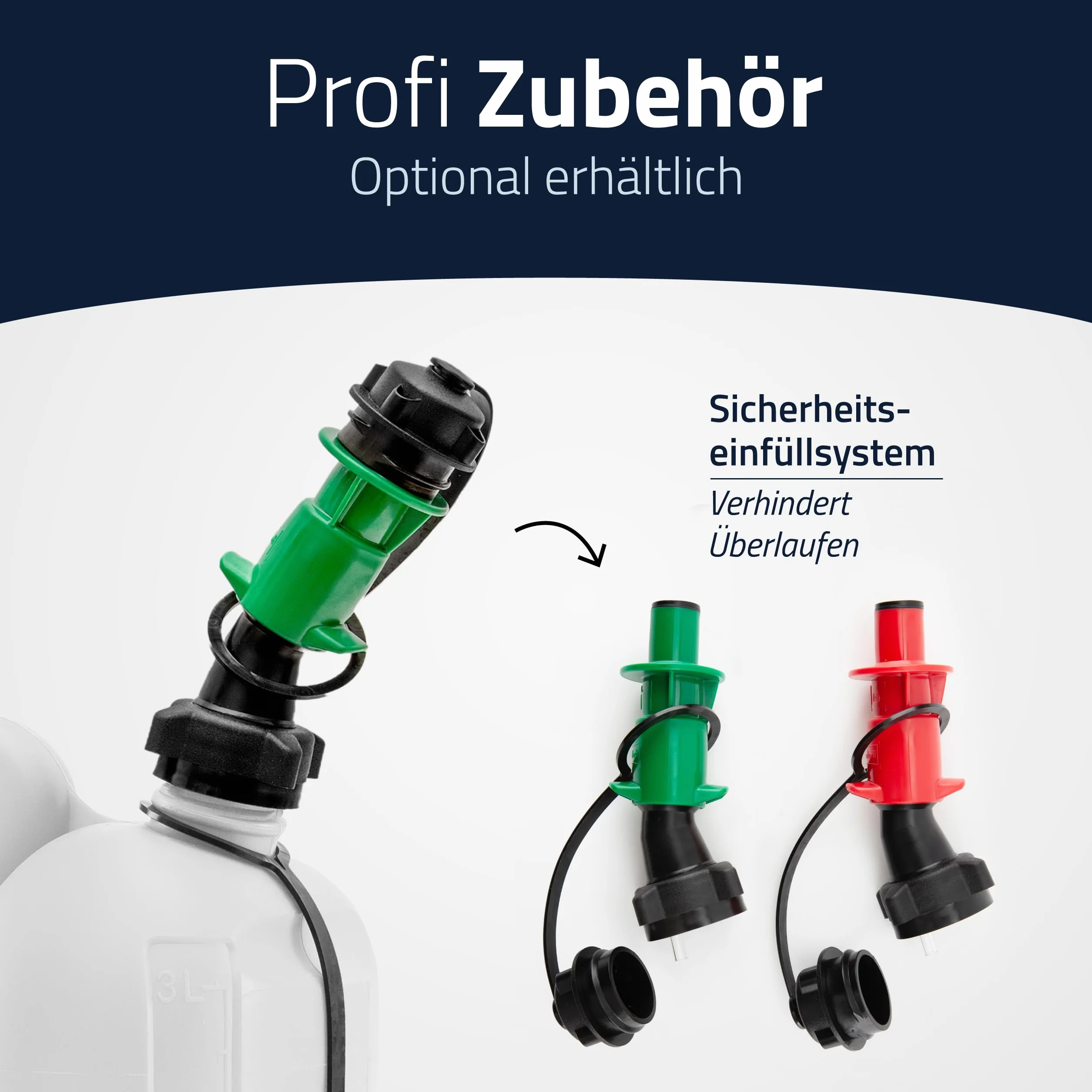 Podwójny kanister ECO 5,5+3L na paliwo benzynę, Hünersdorff