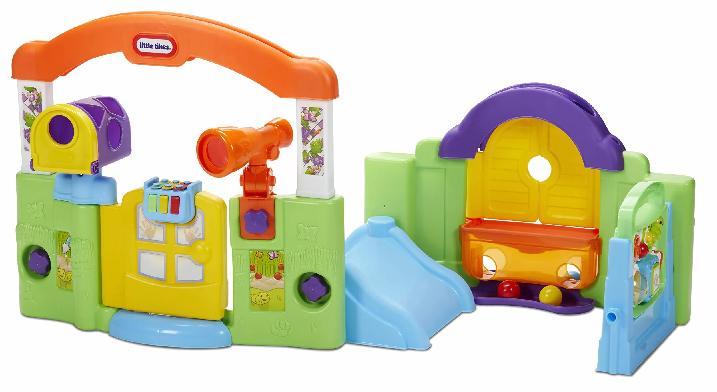 Little Tikes Interaktywny Ogródek - Zestaw do zabawy dla niemowląt i małych dzieci z interaktywnymi funkcjami - Promuje rozwój zmysłów malucha