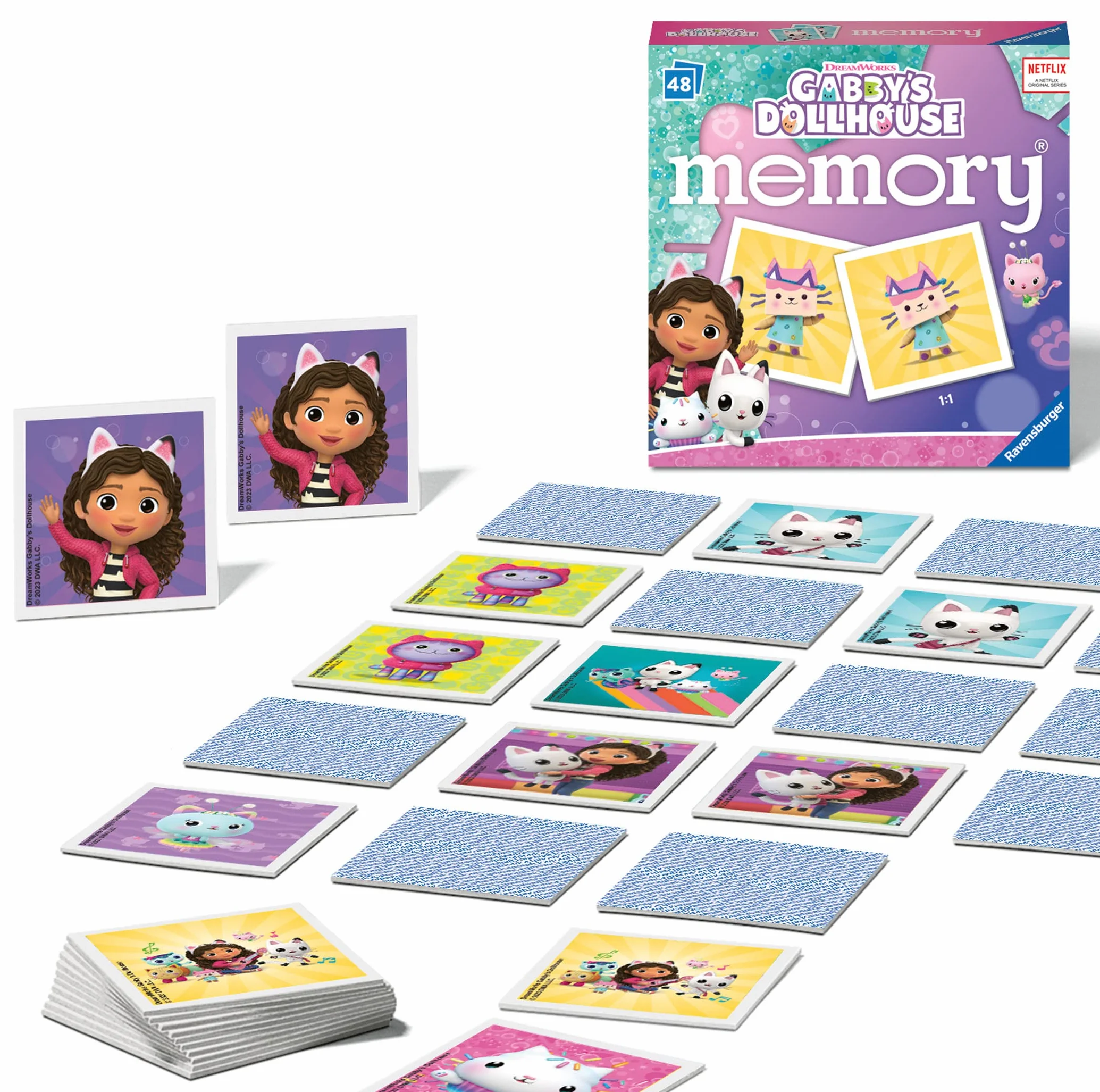 Ravensburger Mini Memory® | Gabby´s Dollhouse | 48 kart graficznych