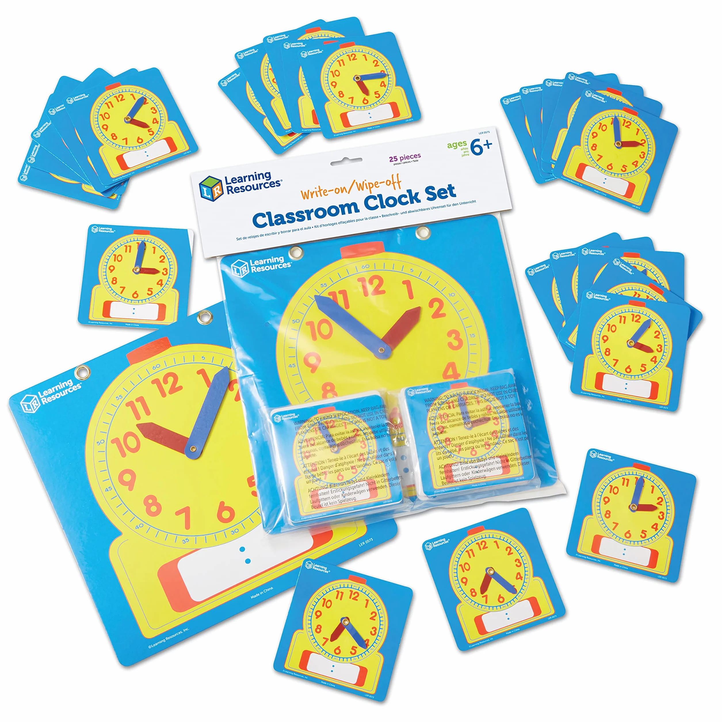 Learning Resources Write & Wipe Klasa 25-Kawałek Zestaw