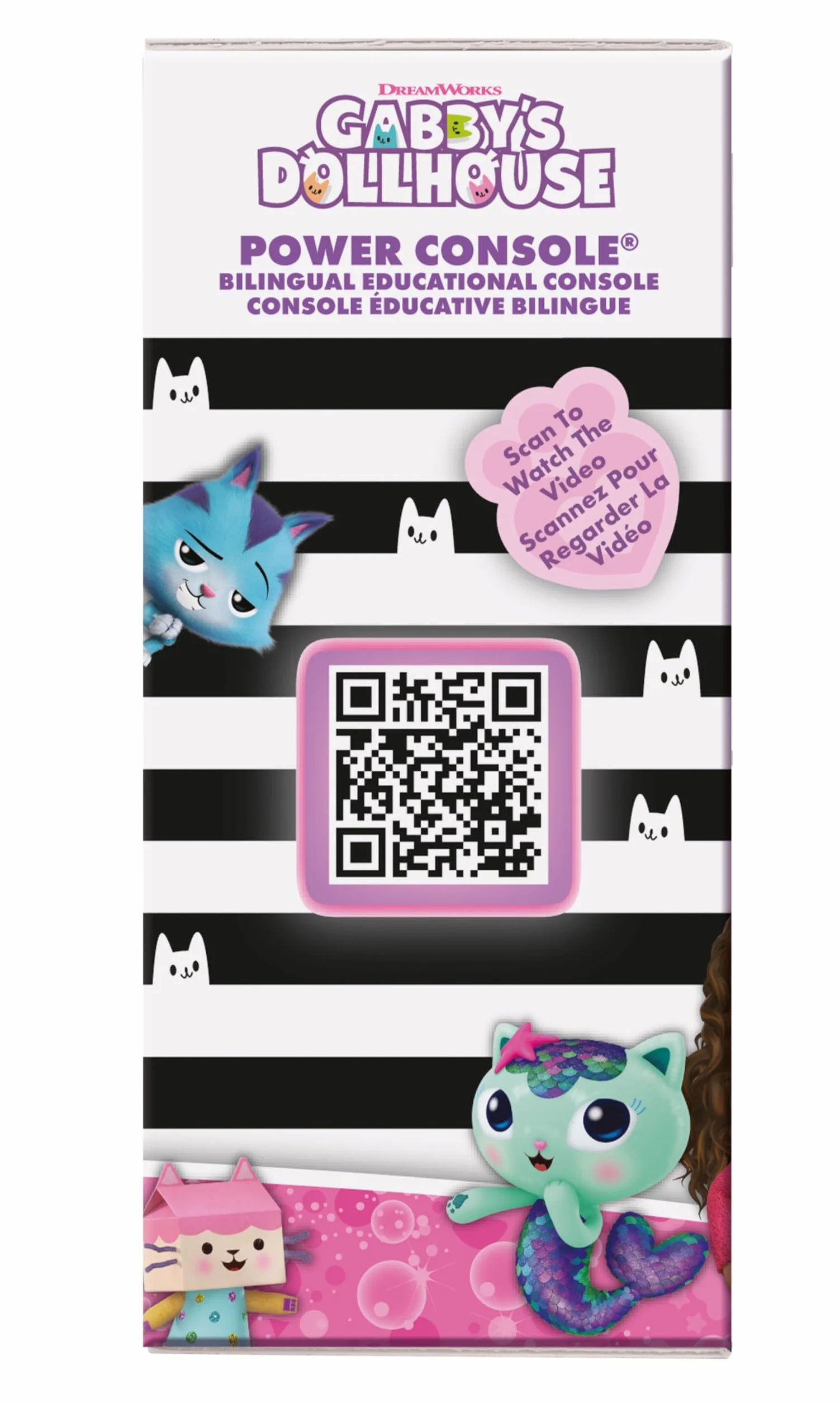Lexibook, Gabby i Magic House, Power Console, Dwujęzyczna Francuska, Angielska Konsola do Gier Edukacyjnych z 100 Aktywnościami, Kolorowy Ekran, JCG100GDHi1, Różowy, Niebieski