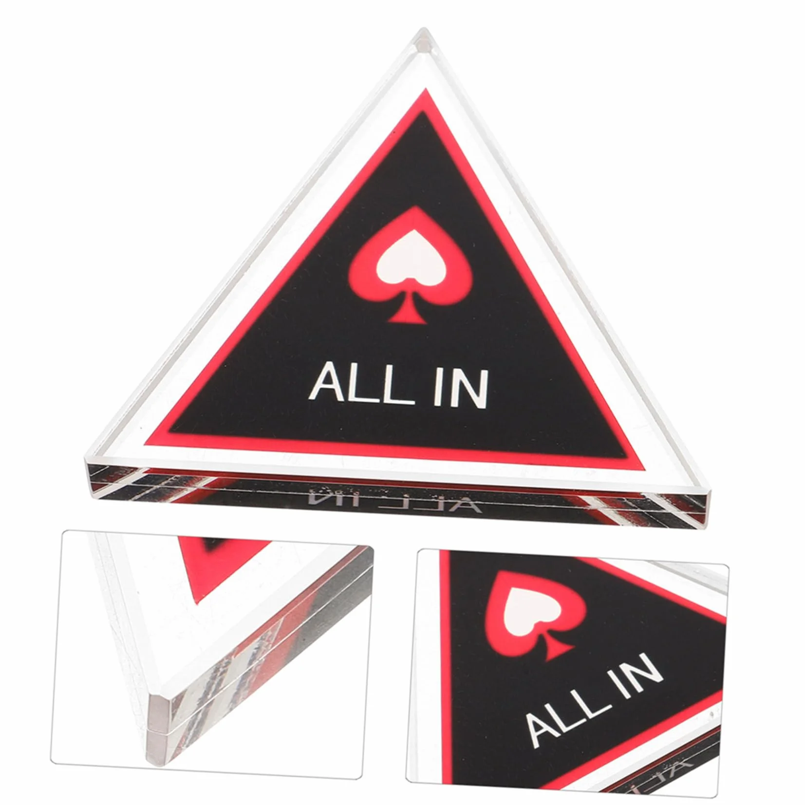 Toyvian Double Layer Poker Game Markers Set with All-in Dealer Button Small And Big Blind Tokens Plastic Chips for Party Supplies And Card Game Accessories