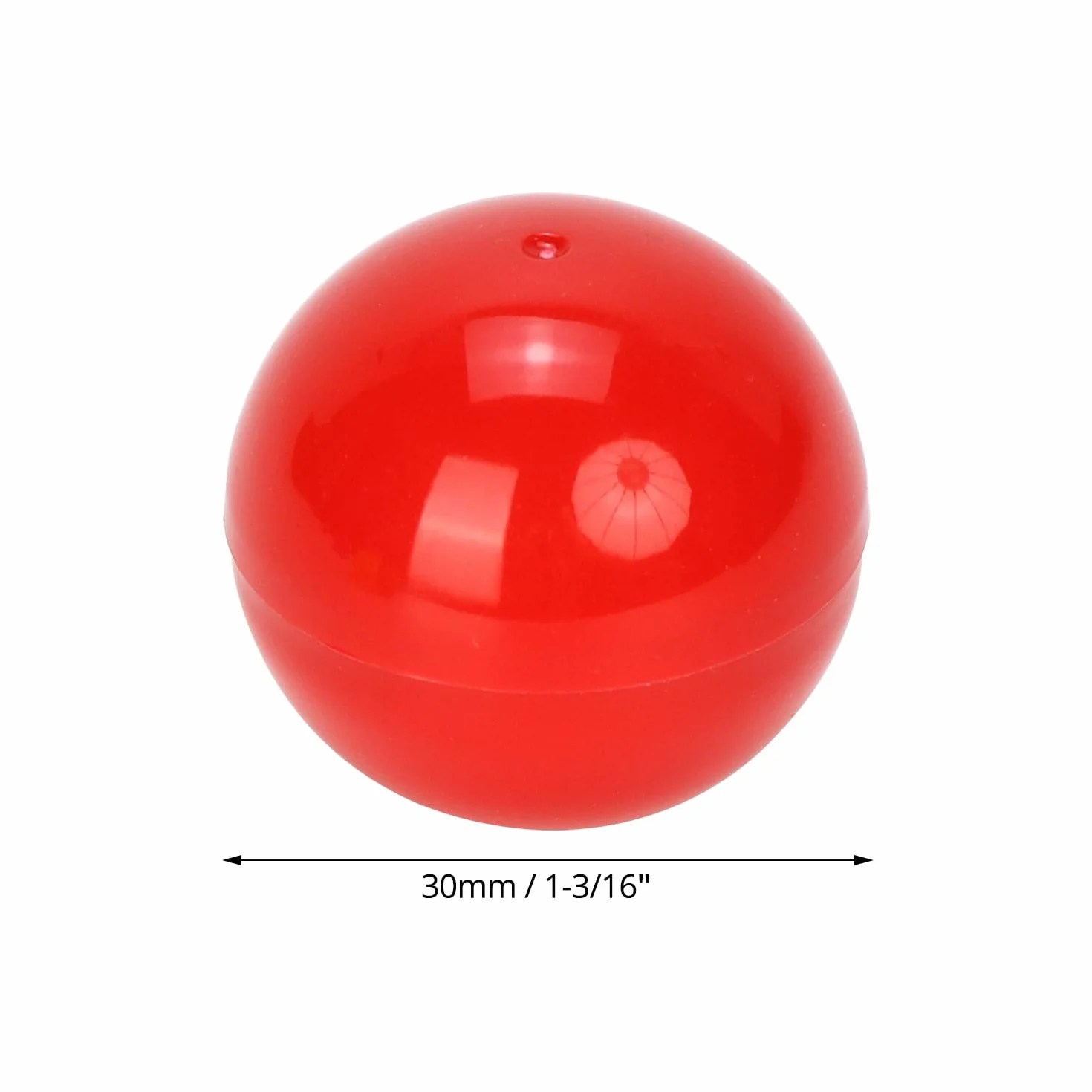 QWORK® 50 szt. wydrążonych piłek loteryjnych 3 cm 5 kolorów małe kulki do napełniania na upominki imprezowe