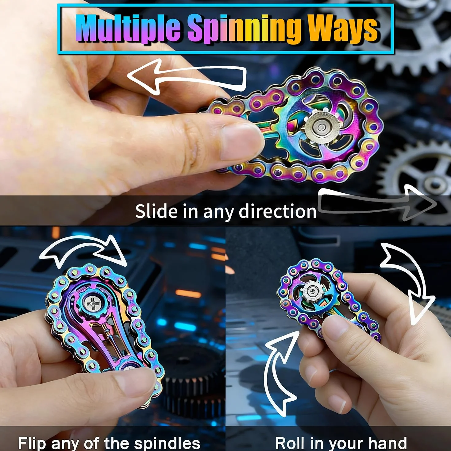 Cycle Chain Fidget Toy, Fidget Chain Sensory Toys