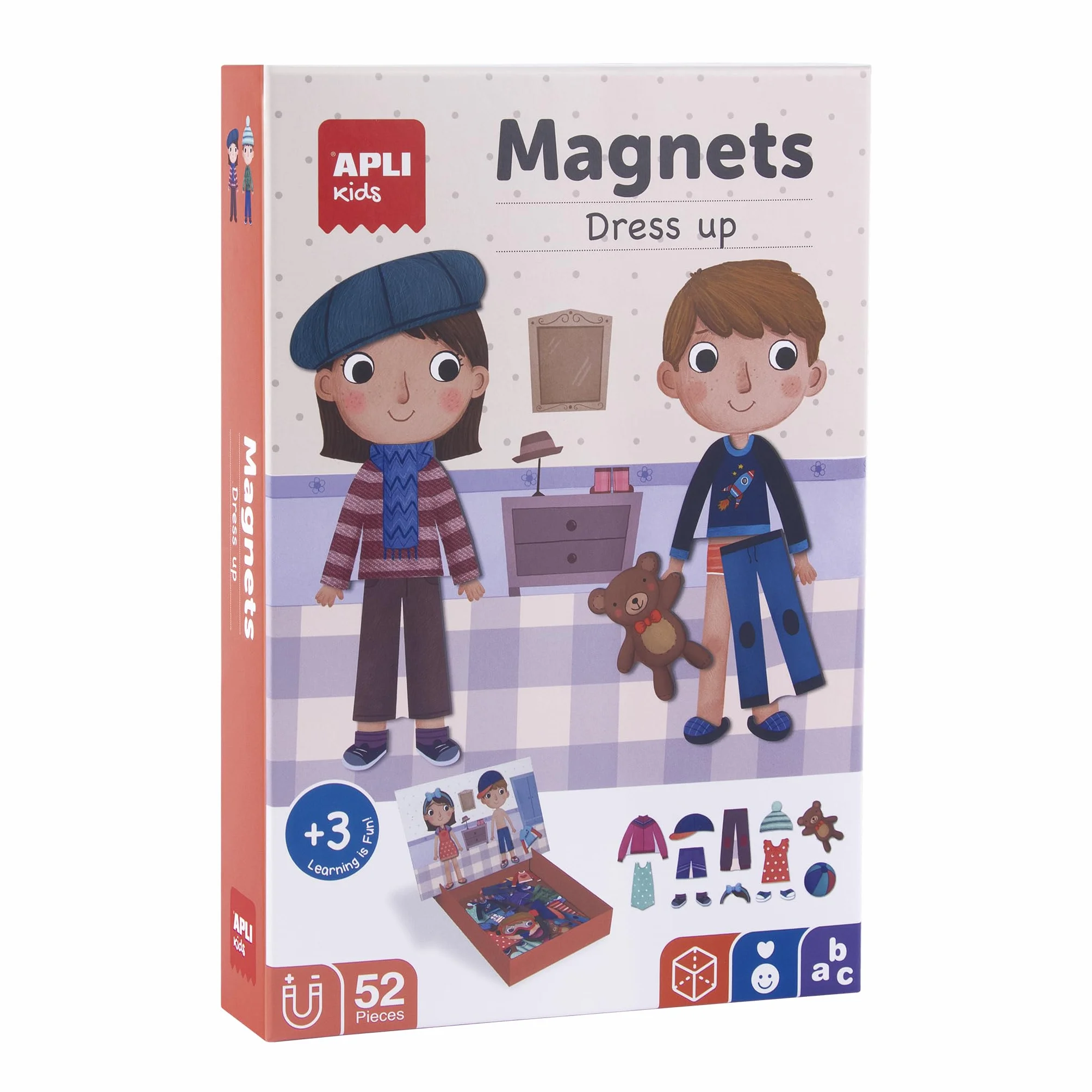 APLI Kids 17557 Zabawka magnetyczna ze zwierzętami, kolorowa, rozmiar uniwersalny
