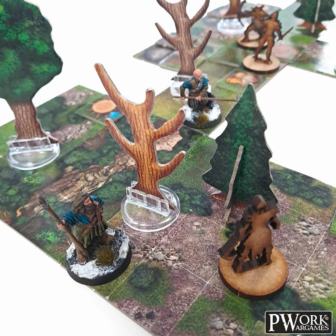 The Forest - RPG Modular Map Tiles - dwustronne płytki na karty