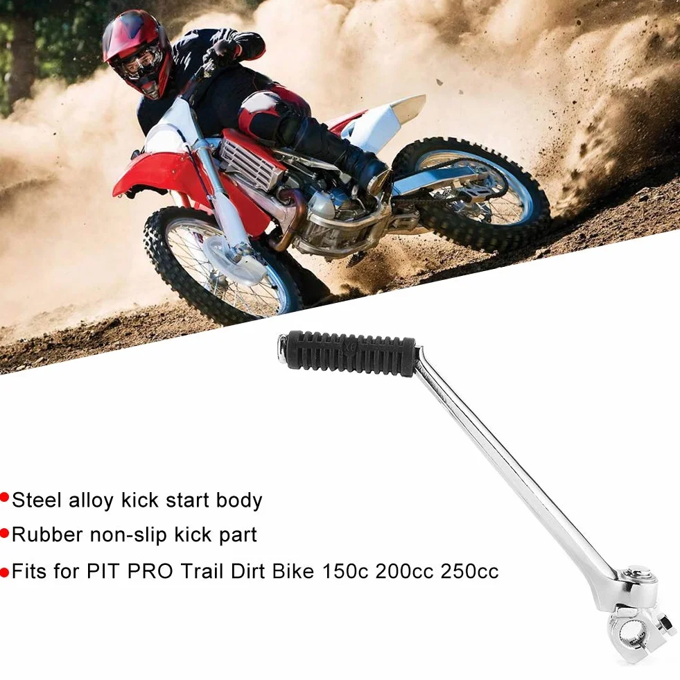 Kickstarter-KIMISS 16mm 280mm dźwignia rozruchowa ze stali stopowej, dźwignia rozrusznika motocyklowego pasuje do PIT PRO Trail motor terenowy 150c