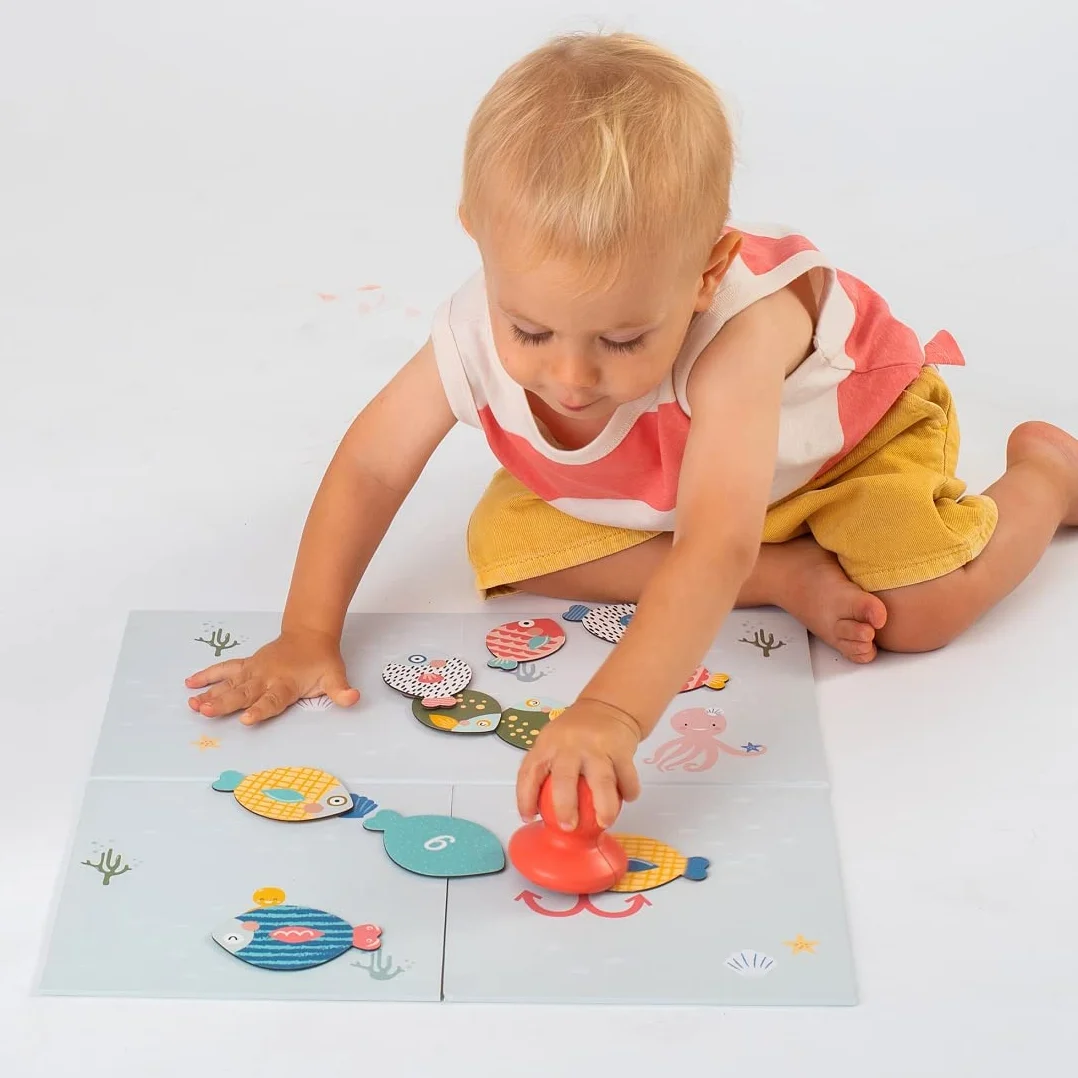 Taf Toys My First Magnetic Fishing Game. Double-Sided Fish Board Game. 6 in 1 Educational Toy for Toddlers. Catch, Count, Sort Fun. Gift Suitable for Boys & Girls 1 Year Old +