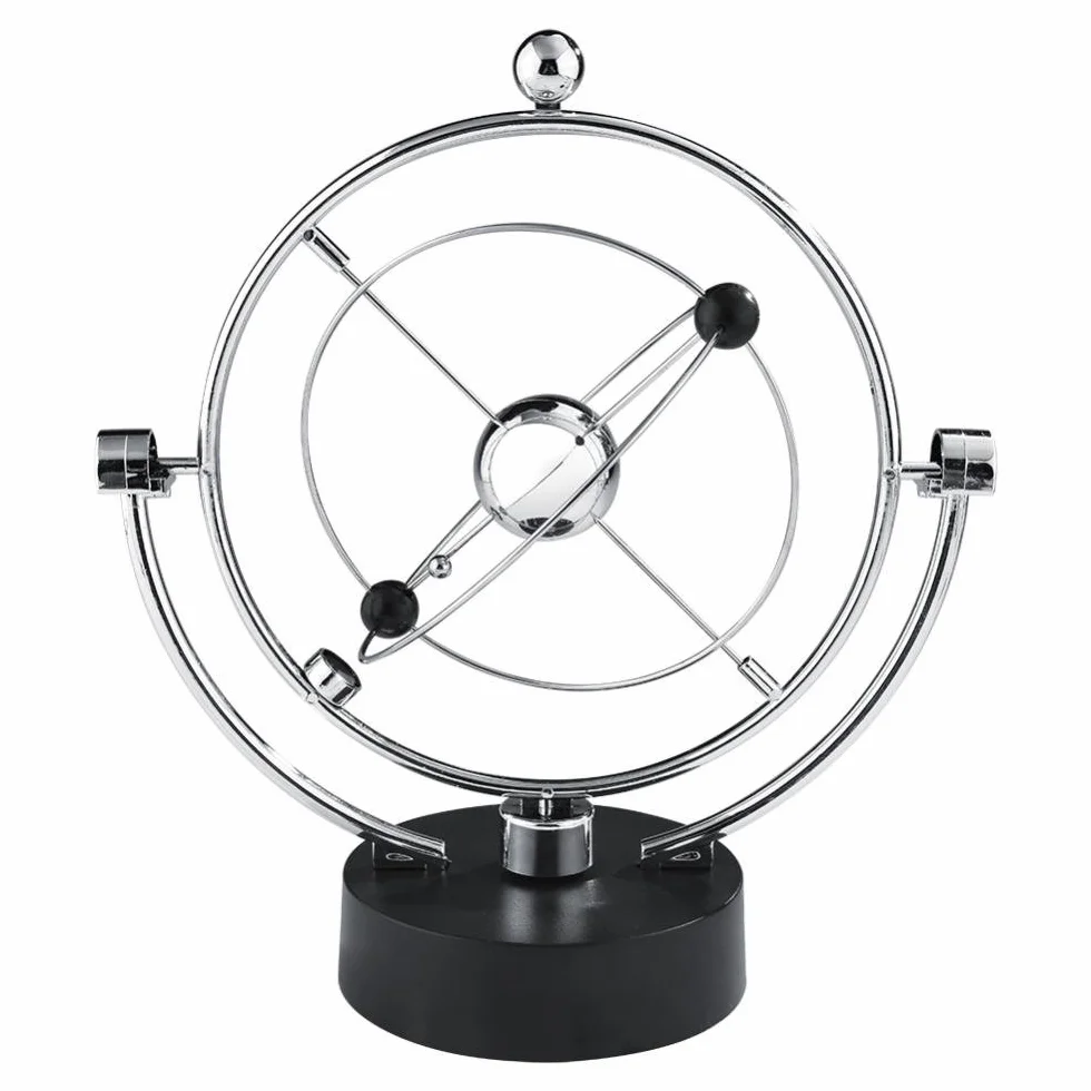 Elektroniczna zabawka na biurko Perpetuum Motion Droga Mleczna Ruch kinetyczny Huśtawka Elektryczna Wiggler Newtony Cradle Balance Ball Dekoracja domowego biura (A603)