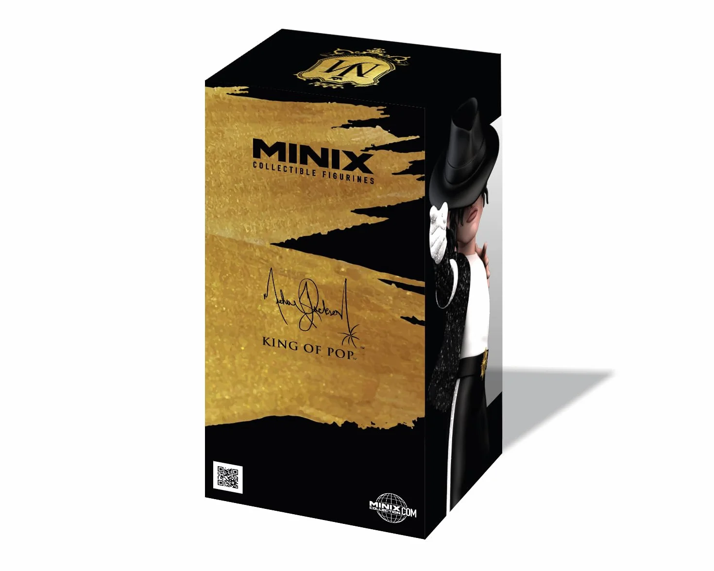 BANDAI - Minix figurka kolekcjonerska 12 cm - Michael Jackson - Billy Jean - Przedmioty kolekcjonerskie na wystawy - Pomysł na prezent - Zabawki dla dzieci i dorosłych - Fani Muzyki (MN20775)