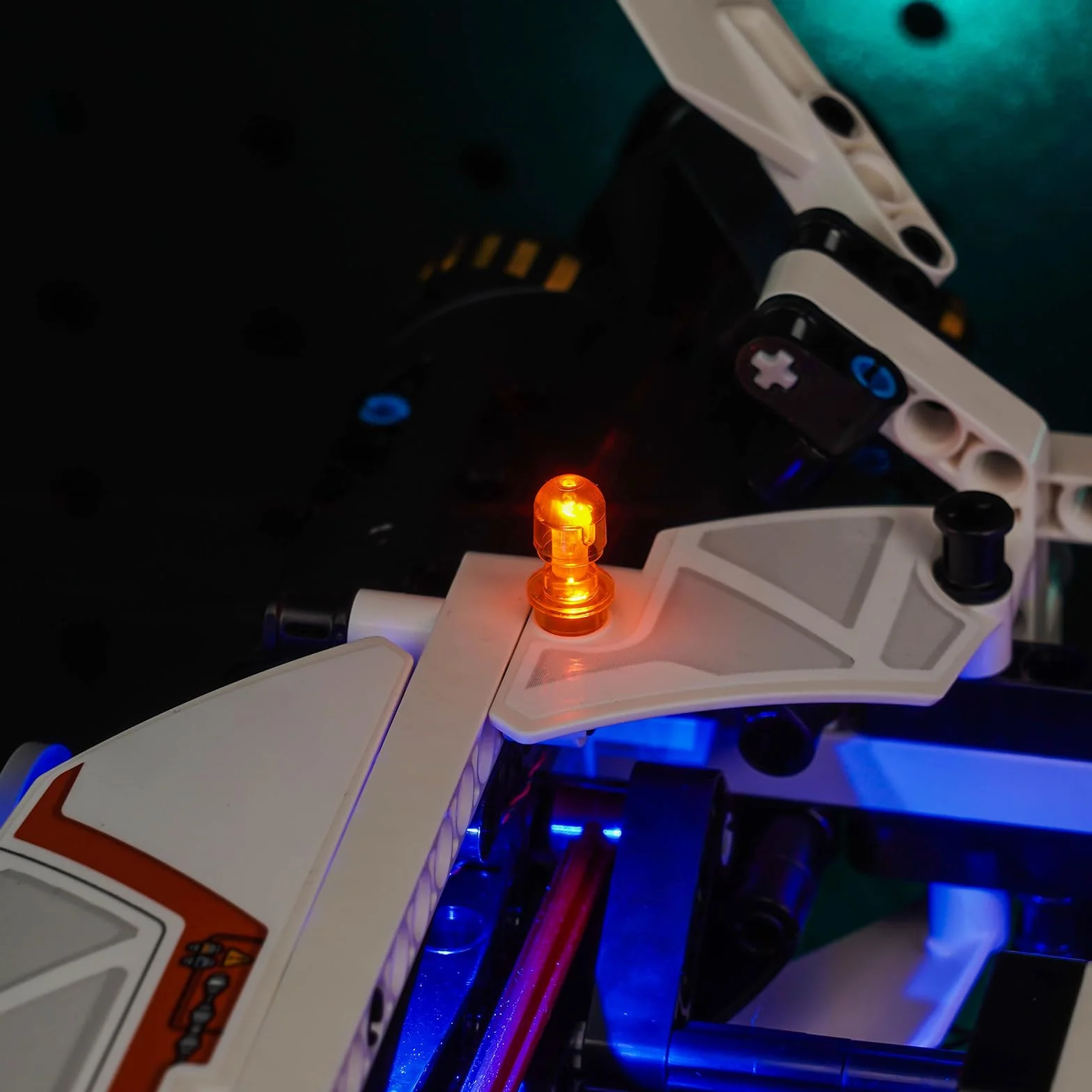 Pilot zdalnego sterowania, zestaw oświetleniowy LED kompatybilny z Lego VTOL, ładowiec do dużych obciążeń, LT81 42181