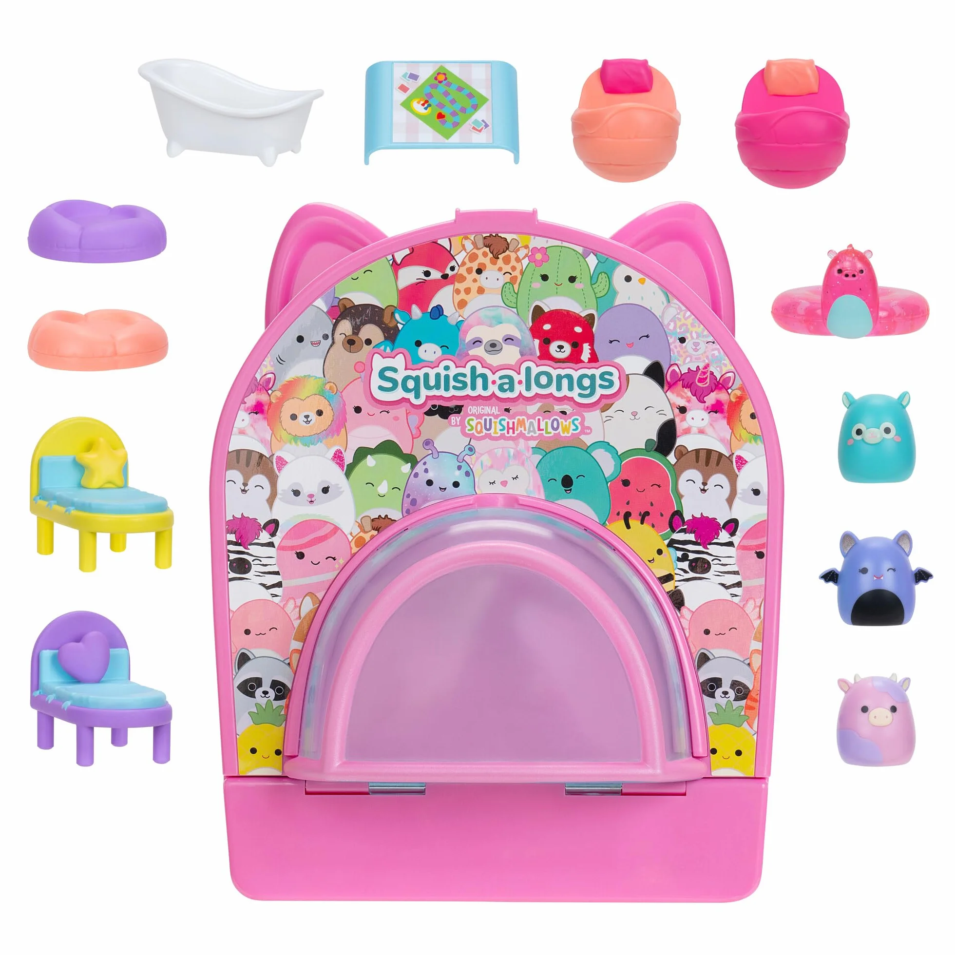 Squishmallows Squish a longs Plecak, Zestaw z Figurkami
