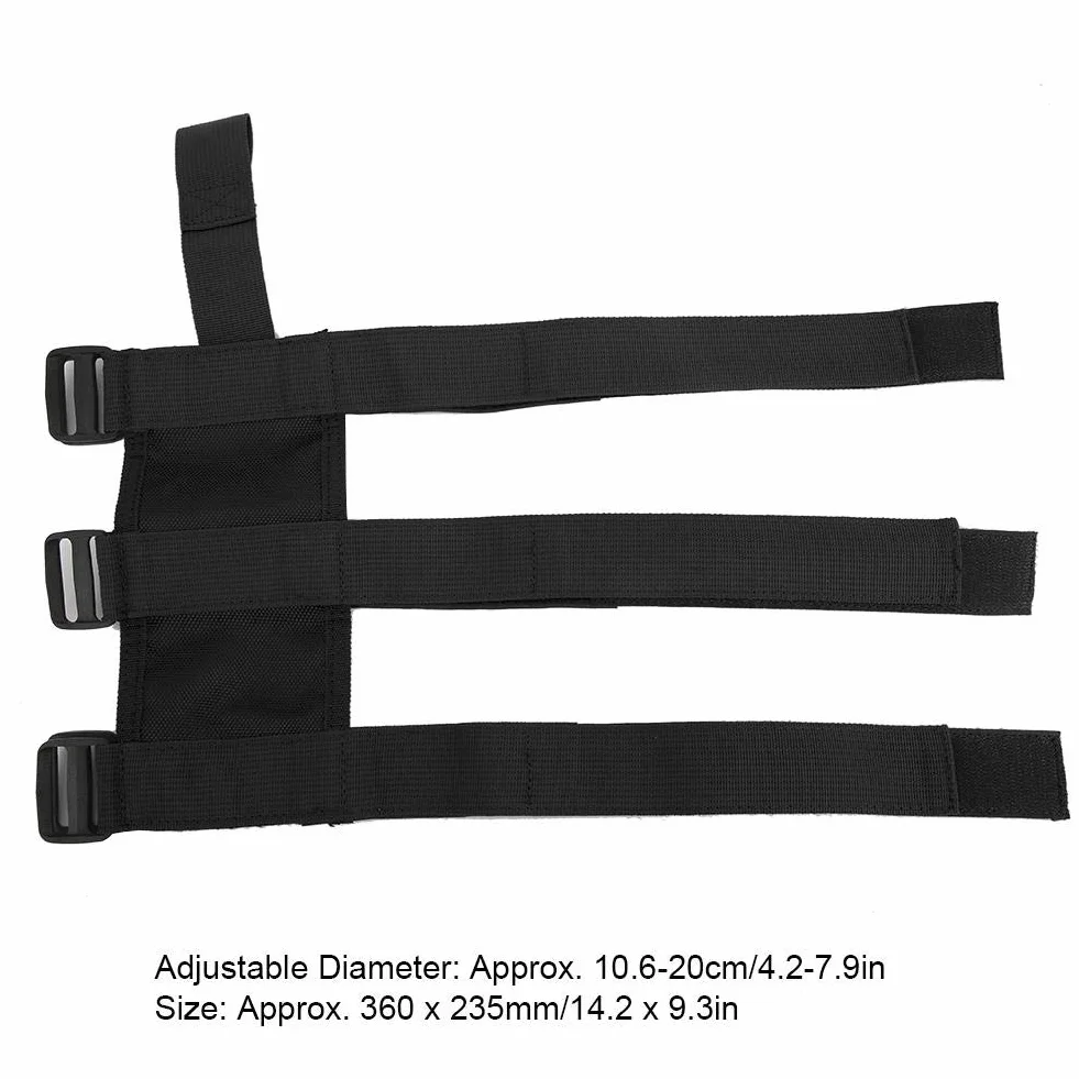 Pasek gaśnicy, Auto gaśnica samochodowa Uchwyt mocujący pasek regulowany pasek pasuje dla Wrangler TJ YJ JK CJ(Black)