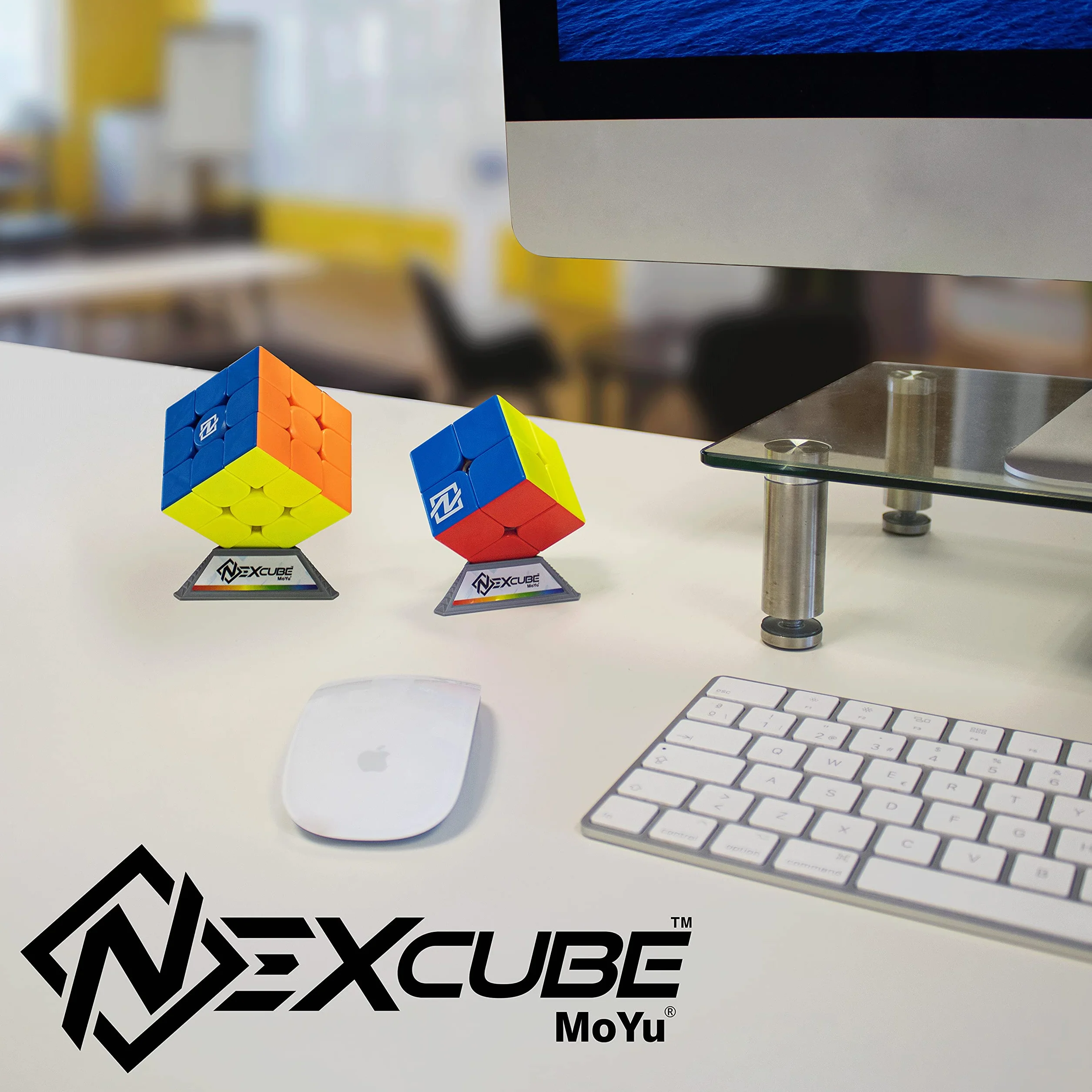 Nexcube 3 x 3 + 2 x 2 – rekord świata kostka prędkości! Super gładka kostka prędkości 3 x 3 | zawiera kostkę treningową 2 x 2 | łamigłówki dla dorosłych i dzieci | od 8 lat
