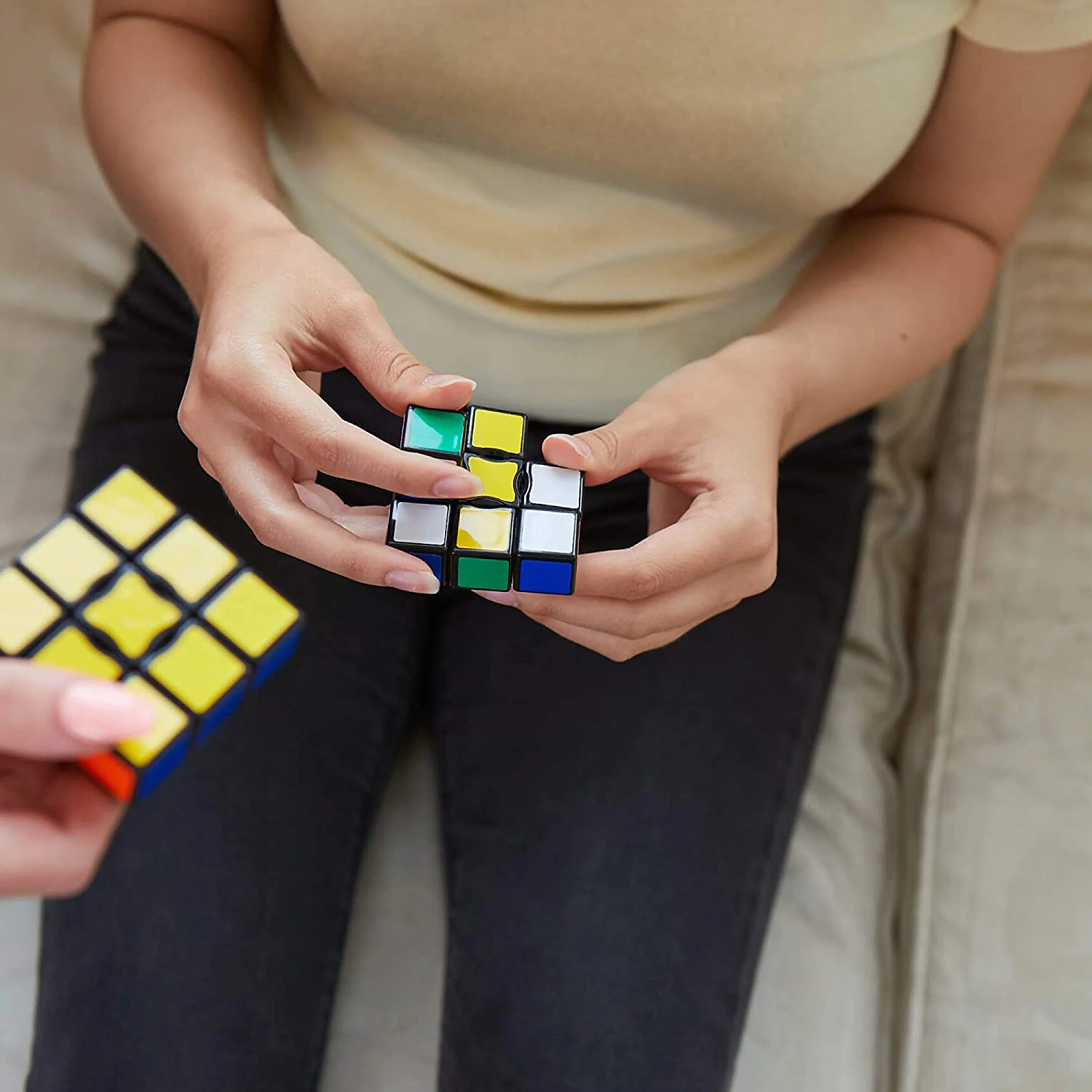 RUBIK'S, SPIN MASTER, Kostka Rubika 3x1 Edge oryginalna dla początkujących, profesjonalna łamigłówka z kombinacją kolorów, jednowarstwowa, odpowiednia dla dzieci w wieku 8+ +