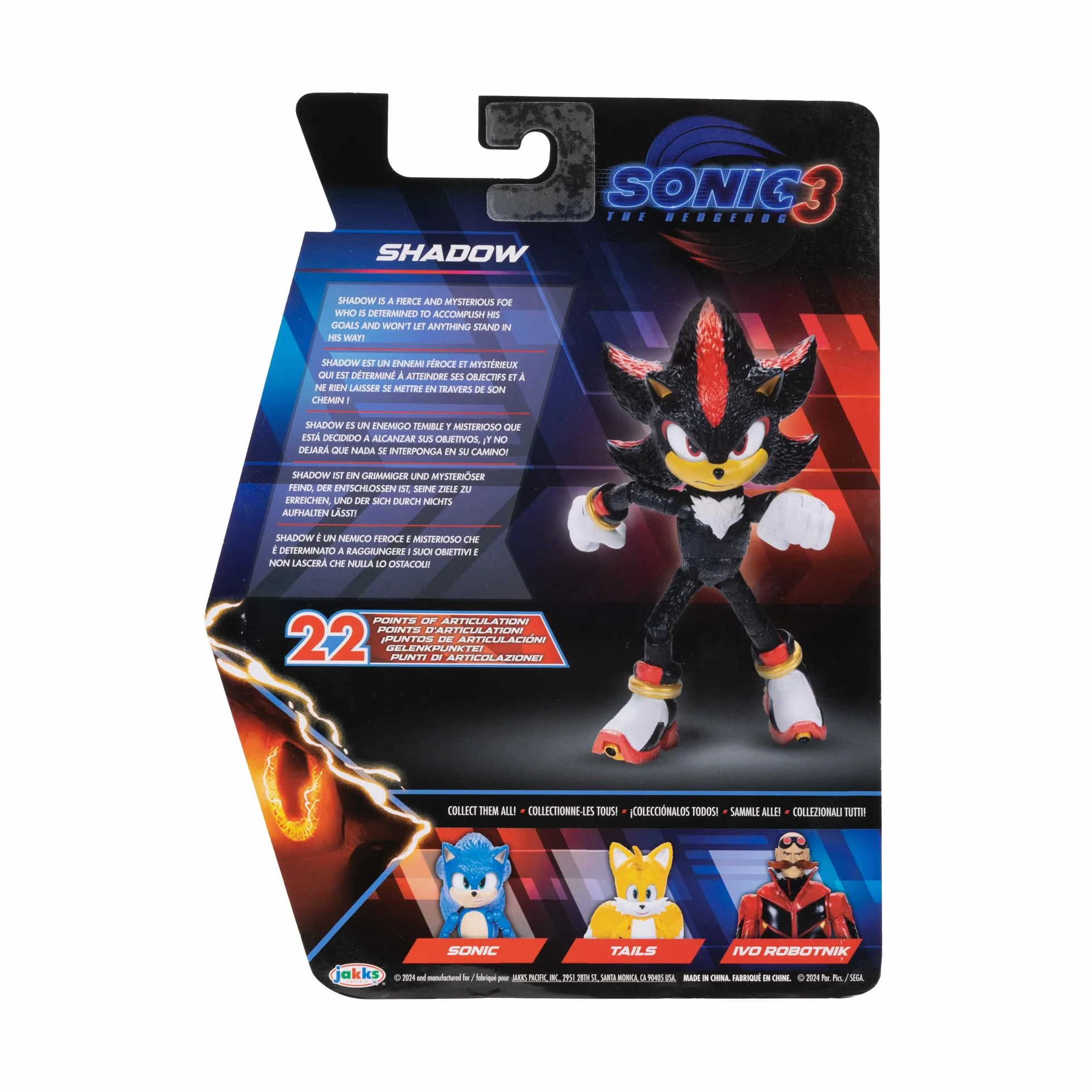 Sonic 3 film 12,7 cm figurki akcji cień