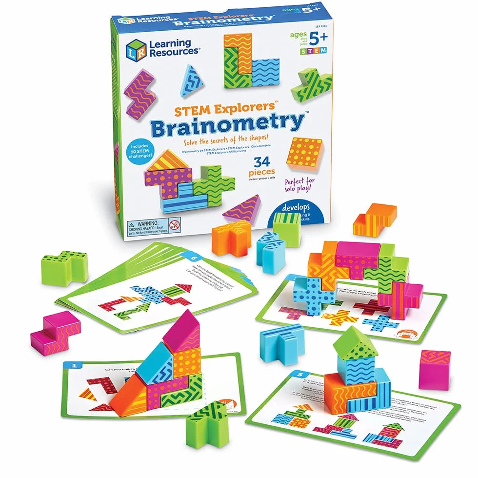 Learning Resources Trzon Odkrywcy Brainometria 3D Puzzle Gra 34-Kawałek Zestaw