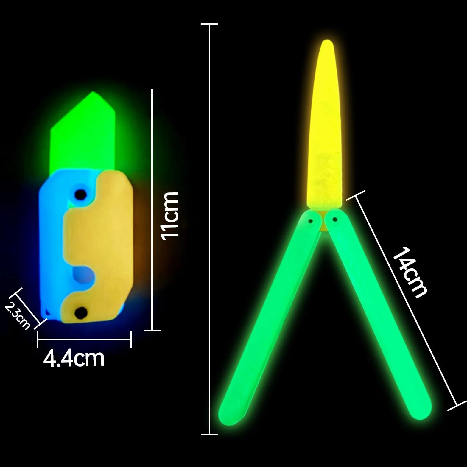 4 szt. zabawki Fidget Toys, zabawka antystresowa, mały latający nóż 3D, zabawka redukująca stres, nastolatki dorośli dziecko