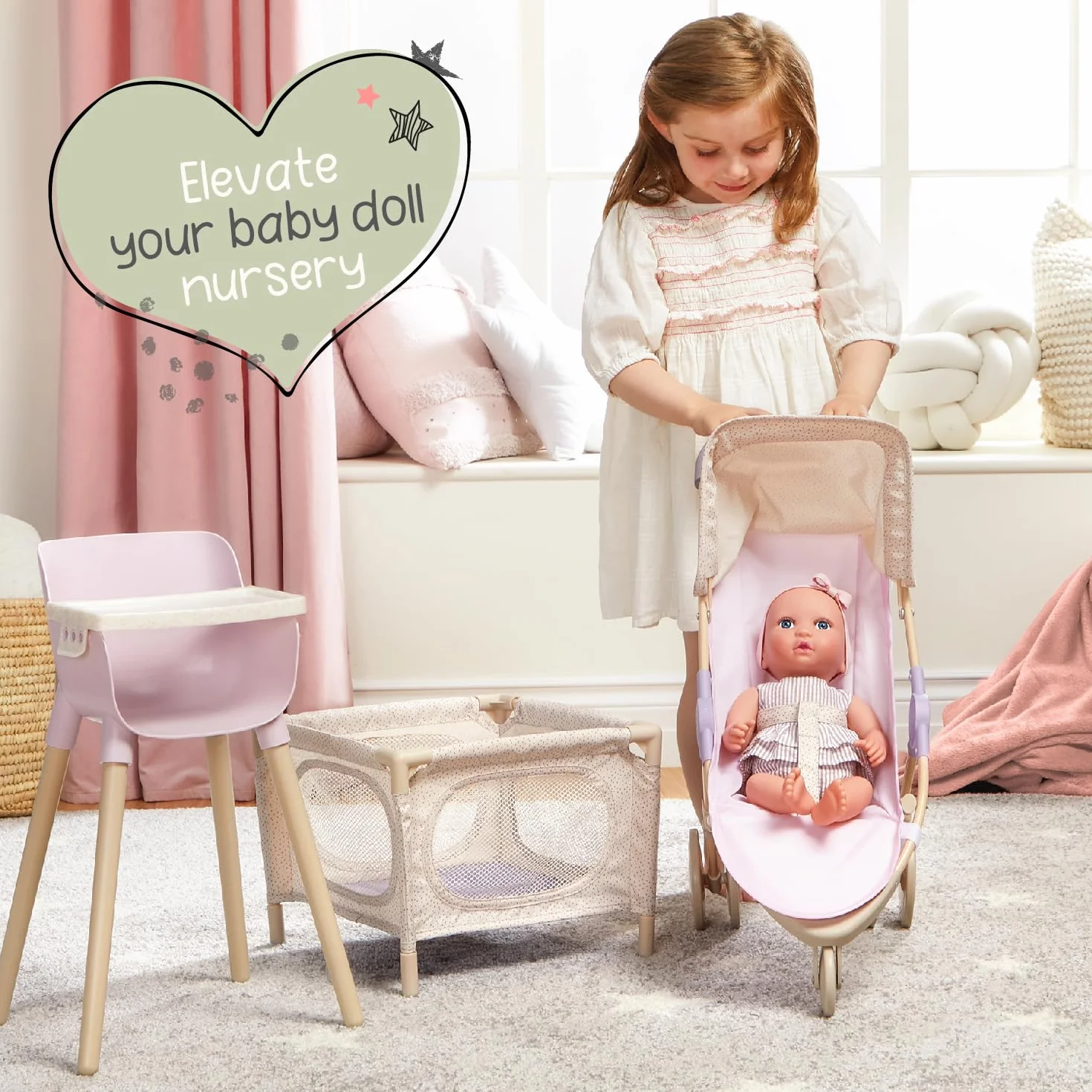 LullaBaby LBY7254Z lalka do kąpieli, zabawka do kąpieli, 36 cm, materiałowa lalka, blond włosy, zabawka do kąpieli dla niemowląt, zabawka wodna, ręcznik i kaczka kąpielowa, akcesoria dla lalek,