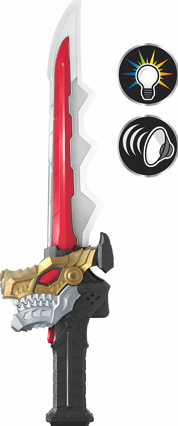 Power Rangers Dino Fury Chromafury Saber Elektroniczna zabawka do skanowania kolorów ze światłami i dźwiękami
