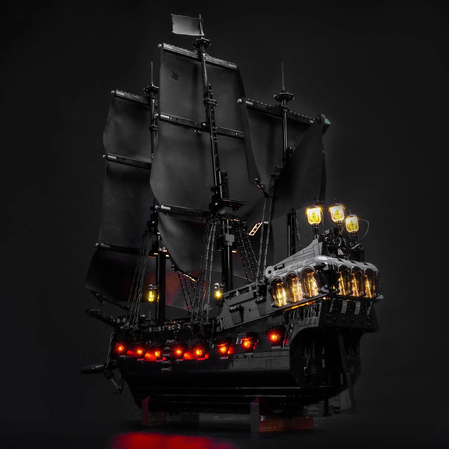 Pilot zdalnego sterowania Lego Captain Jack Sparrow's Pirate Ship 10365 (bez modelu), dekoracyjny zestaw oświetleniowy kompatybilny z Lego Captain Jack Sparrow's Pirate