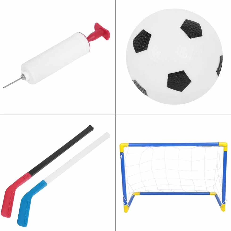 Zestaw zabawek piłkarskich dla dzieci, zestaw hokejowy Air Power Hover, zestaw do hokeja na lodzie 2 w 1 Soccer Sport z pompką ręczną Najlepszy prezent dla dzieci