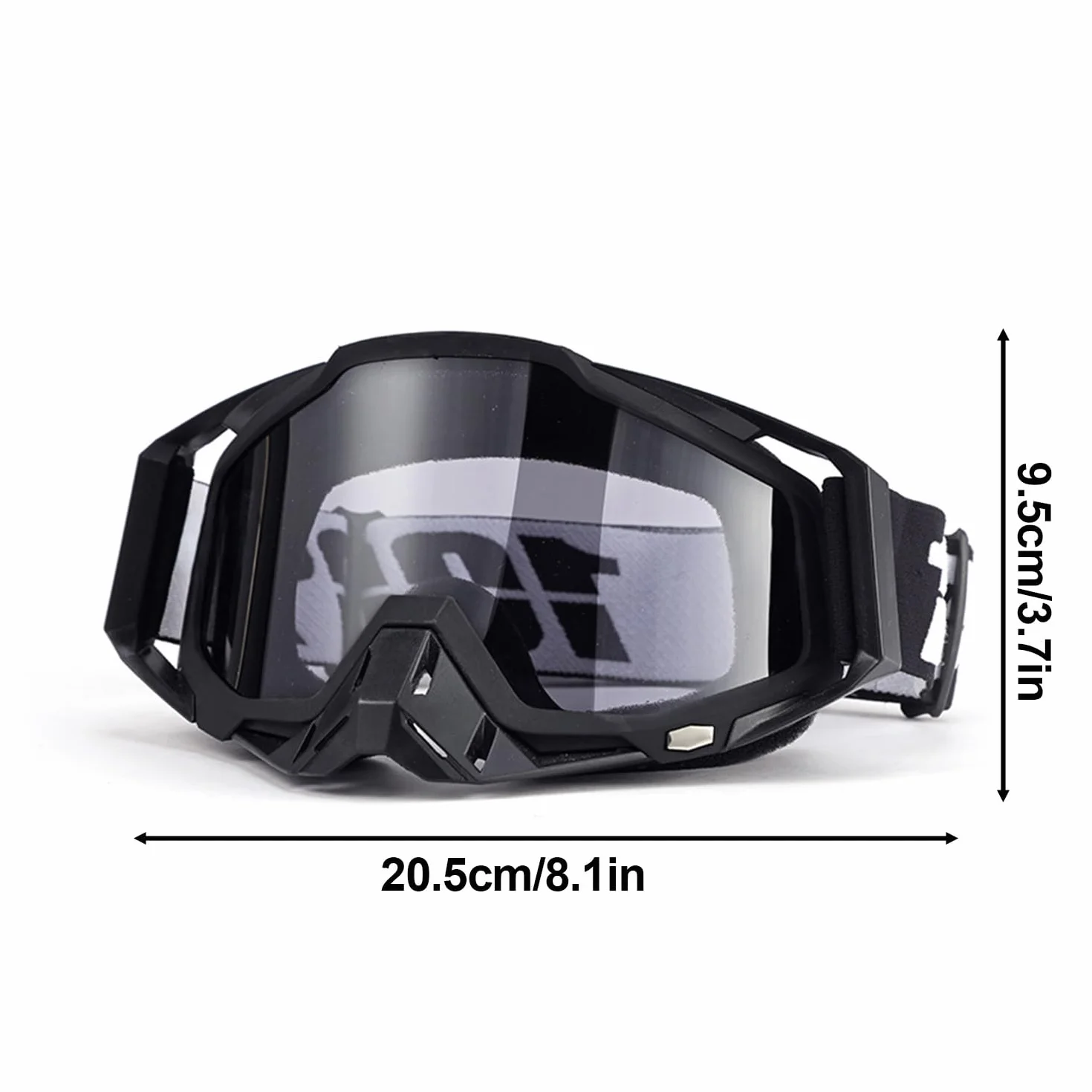 Pyłoszczelne gogle motocyklowe, maska MTB, przezroczysta maska motocrossowa, nadaje się do motocykli, samochodów wyścigowych, wyścigów terenowych, motocykli, rowerów górskich, narciarskich lub