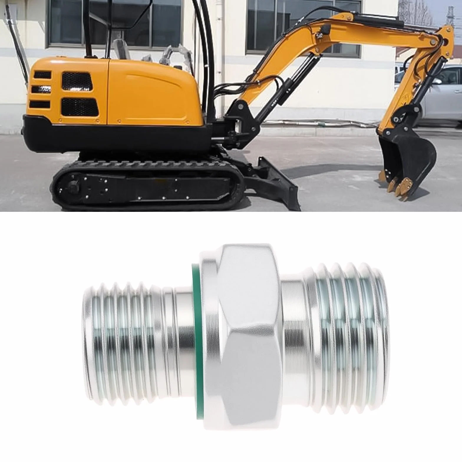 Złączki hydrauliczne M16 do 1/4 Złącze ze stali węglowej kompatybilne z minikoparką