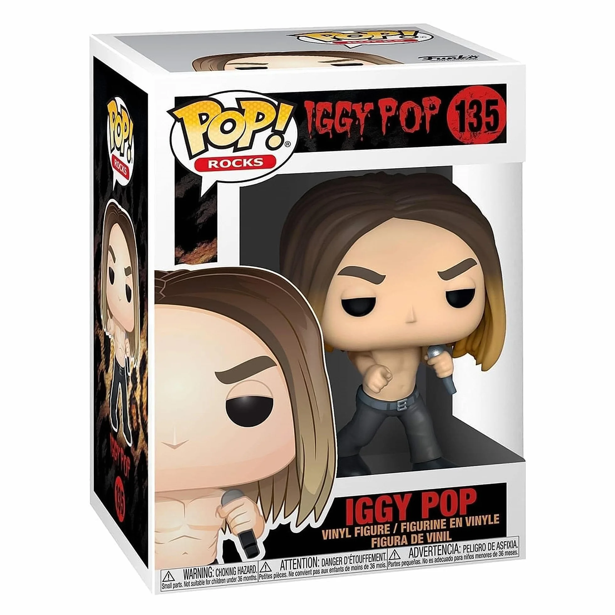 Funko 41240 Vinyl Rocks Pop-Iggy inna licencja figurka kolekcjonerska, wielokolorowa