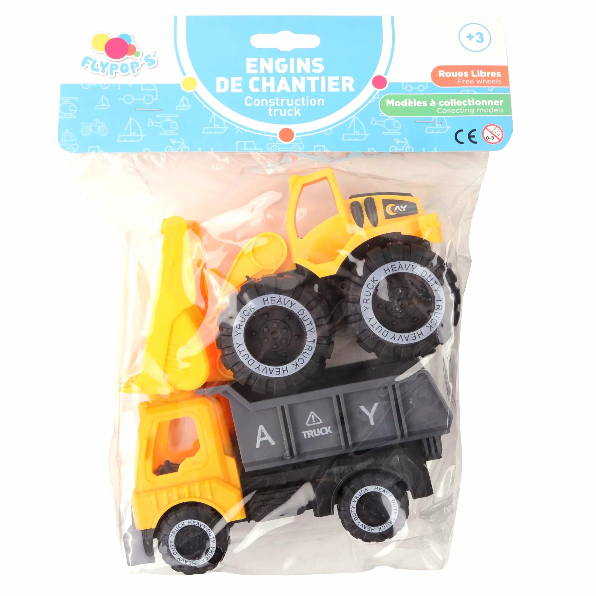 Bouwtruck - Interventievoertuigen - 022773 - Willekeurig model - Kunststof - 1/24 - Vrij rollende voertuigen - Werk - Kinderspeelgoed - Vanaf 3 jaar