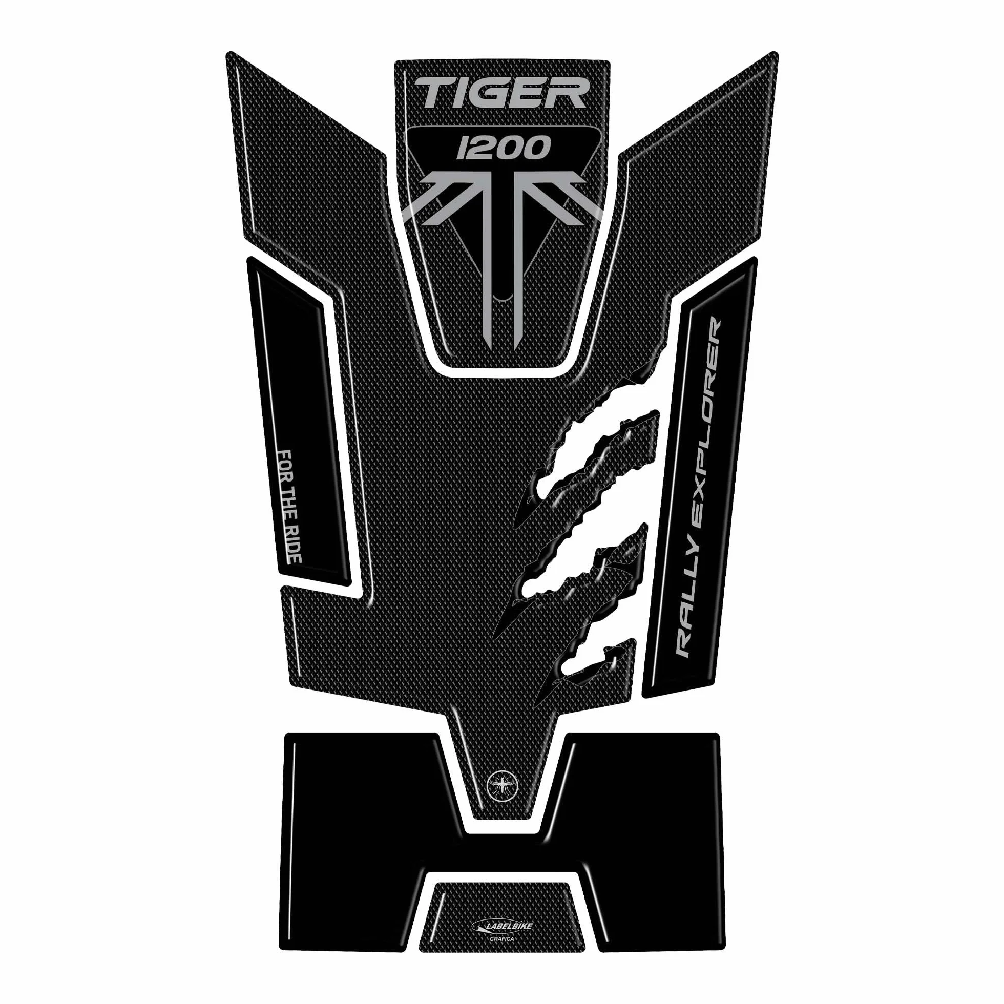 labelbike - Zestaw naklejek 3D do Ochrony Zbiornika Motocykla kompatybilny z Triumph Tiger 1200 Rally Explorer 2022-2023