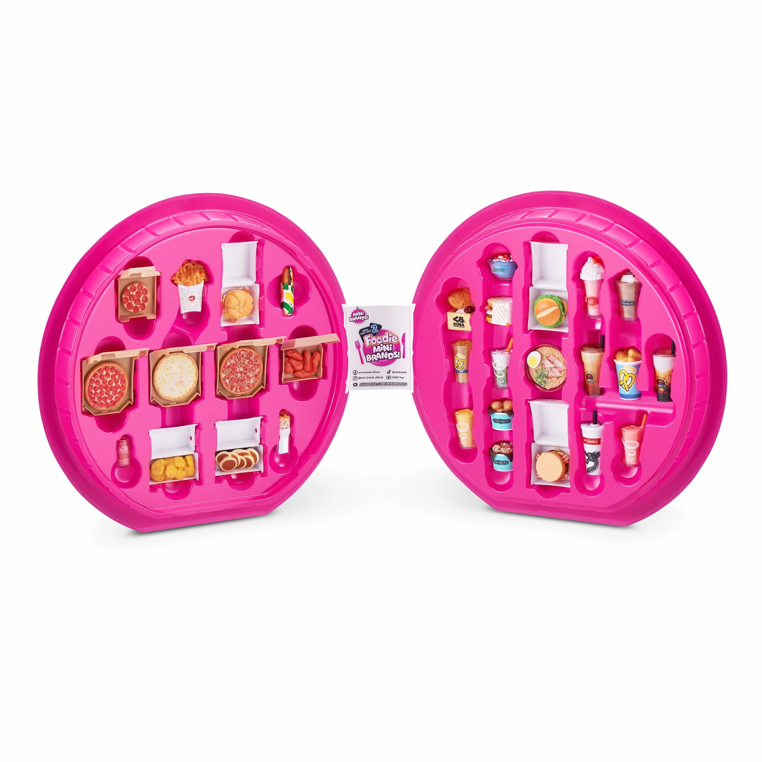 Mini Brands Etui kolekcjonerskie Foodie Series 2 firmy Zuru, Store & Display 30 minis (zawiera 5 minis Mystery Foodie)