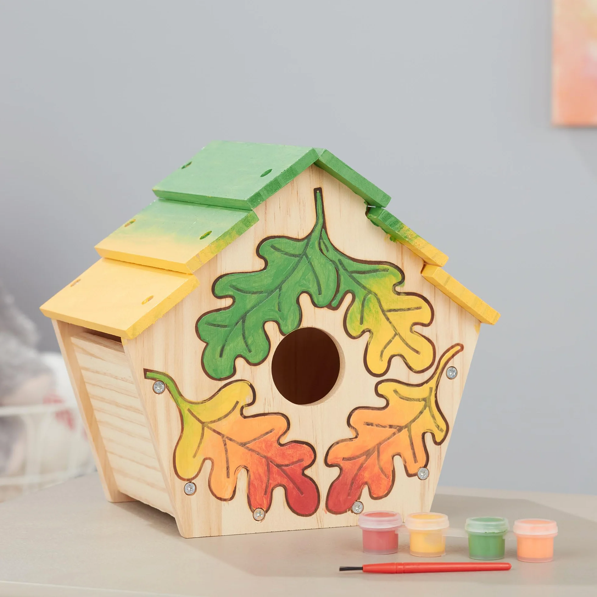 Melissa & Doug – budka dla ptaków do własnoręcznego montażu | sztuka i rzemiosło | zestawy do rękodzieła: Created By Me, Made Easy i inne | 3+ | prezent dla chłopca lub dziewczynki
