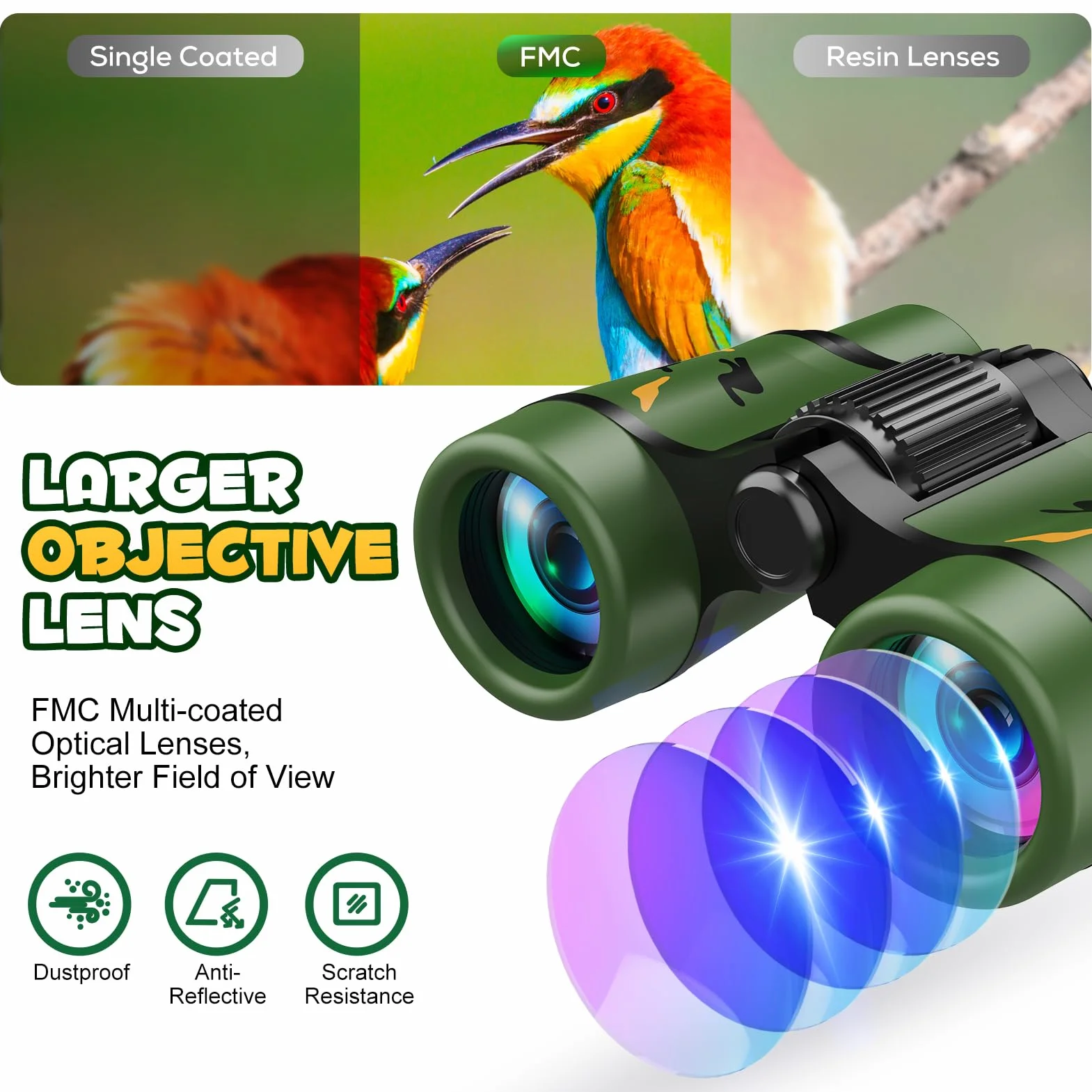 Dislocati Kinder Outdoor Spielzeug ab 3-9 Jahre Junge, Walkie Talkie Kinder Geschenke für 3-9 Jährige Jungen Mädchen Fernglas Kinder Garten Spielzeug Draußen Outdoor Spiele Entdecker Set für Kinder