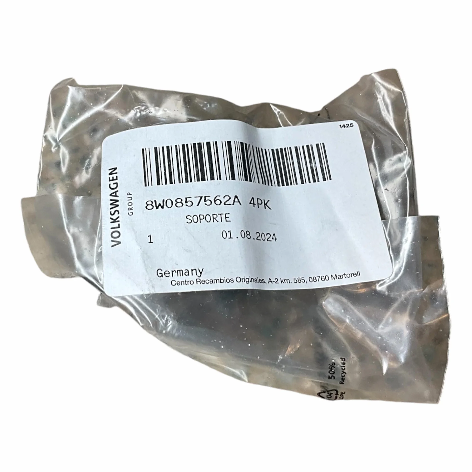 Oryginalny uchwyt Audi (8W0857562A4PK) do wizjerów samochodowych, pasuje do modeli A1, A3, A4, A5, Q3, Q5, TT